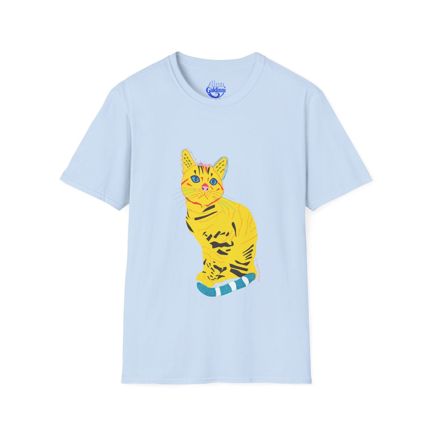 Yellow Cat Unisex Softstyle T-Shirt