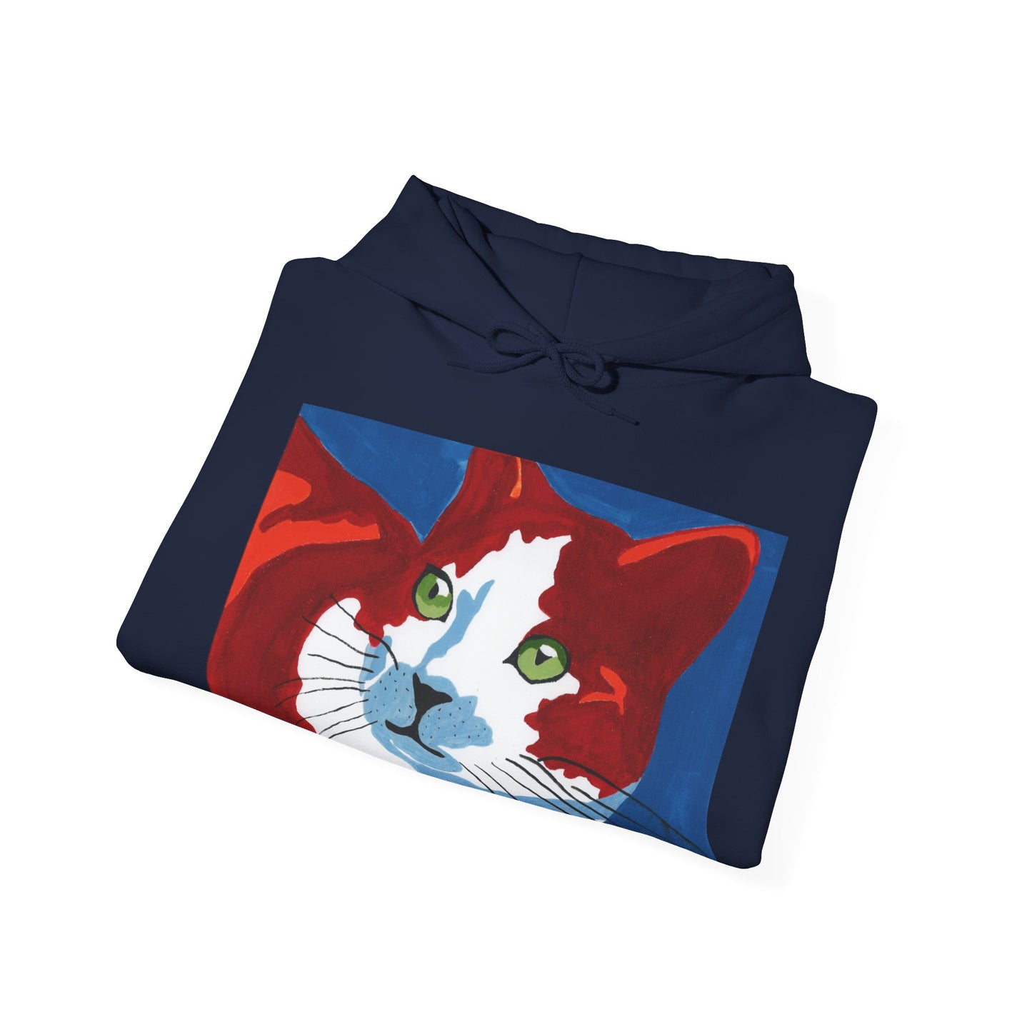 Artistic Cat Hoodie - Unisex Heavy Blend™ Sweatshirt