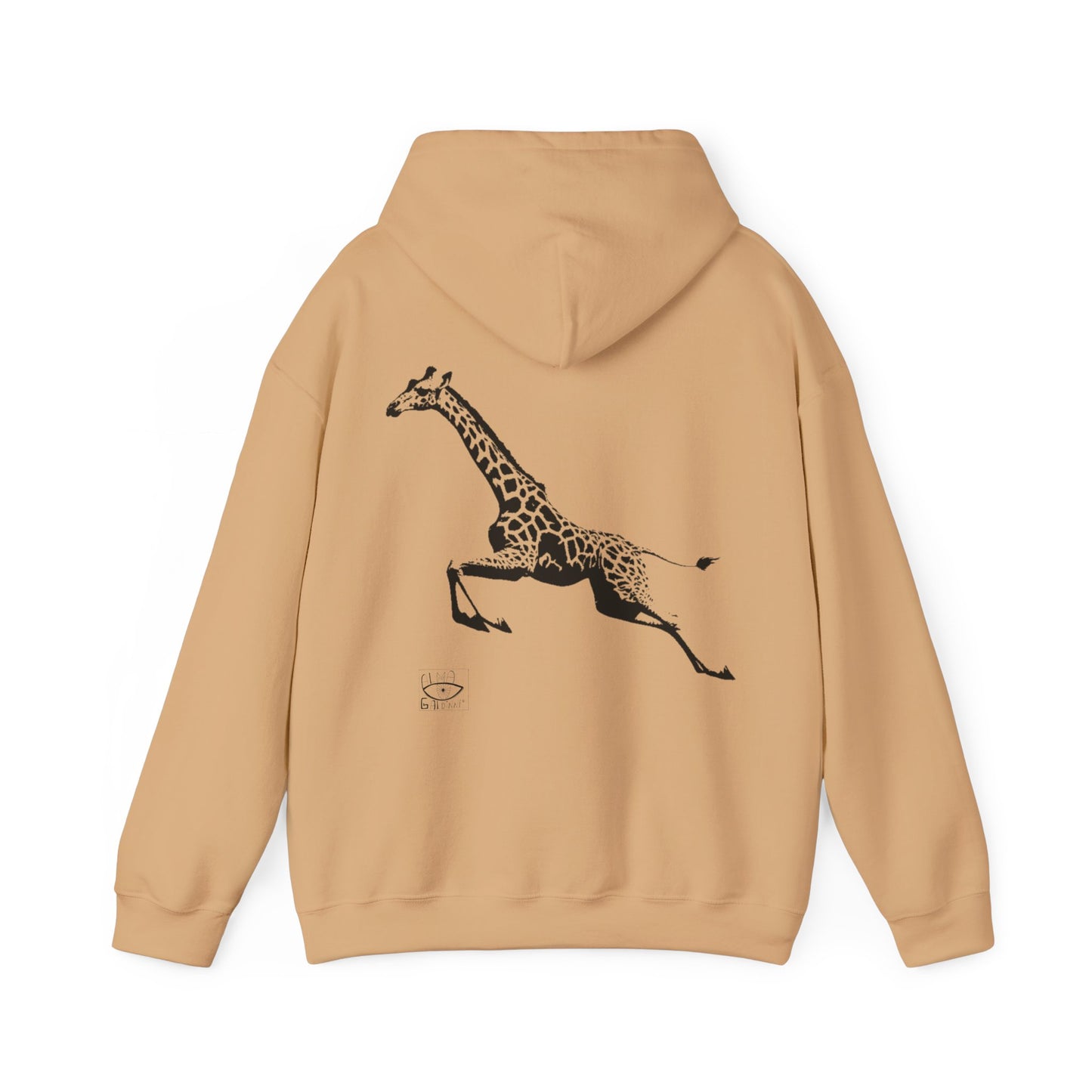 Giraffe Print Hoodie - Cozy Gift for Animal Lovers, Unisex Sweatshirt, Wildlife Fashion, Nature Gift, Unique Apparel