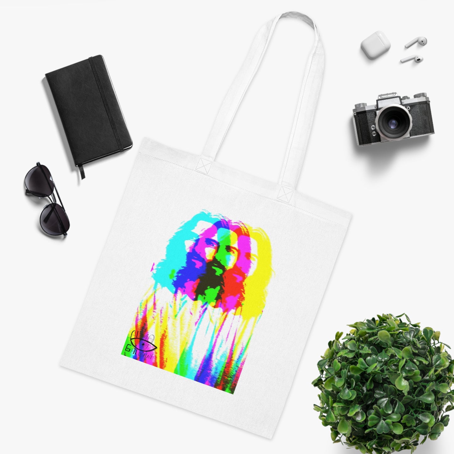 Neon Jesus Cotton Tote