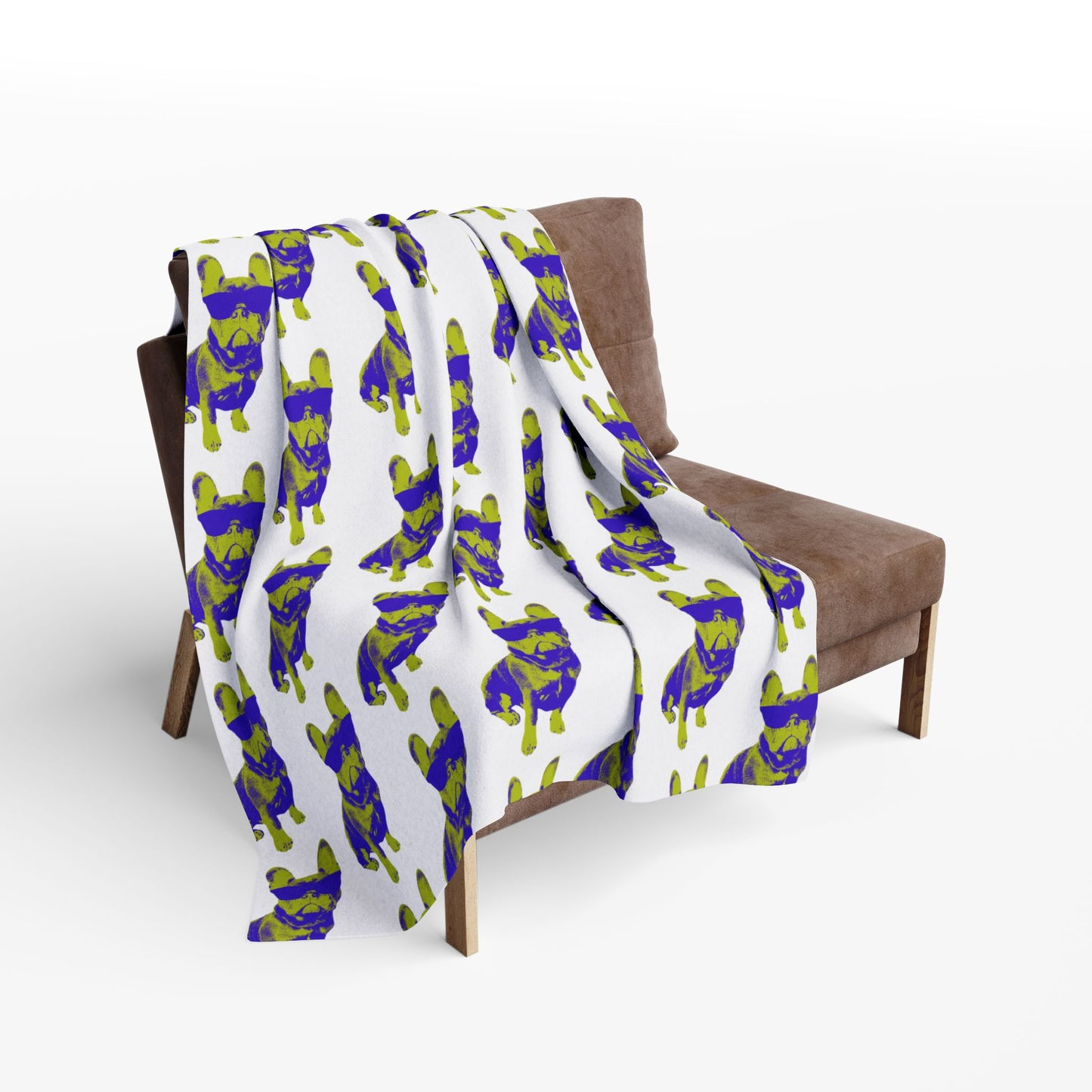 French Buldog Arctic Fleece Blanket