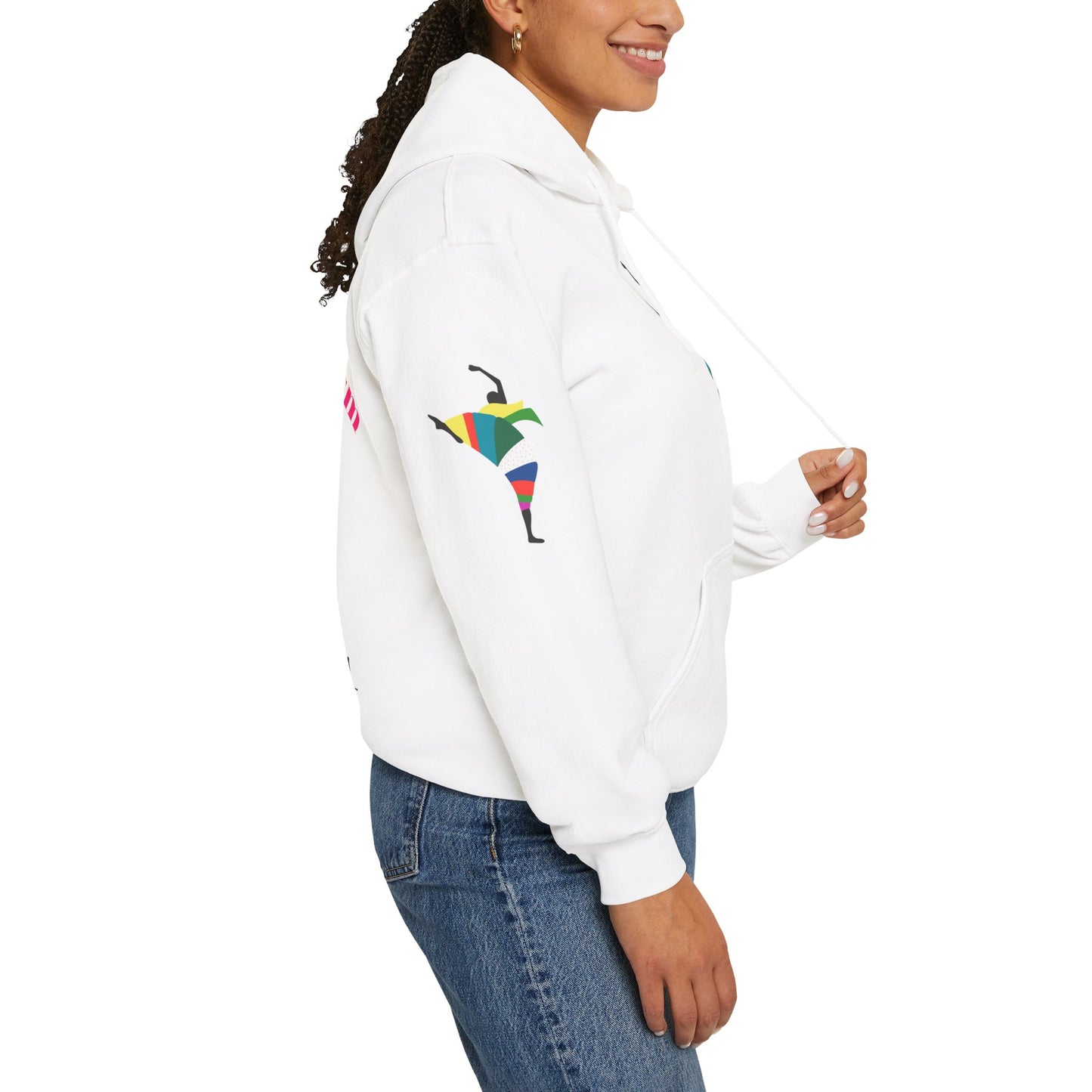 Dance is Organism Unisex Hooded Sweatshirt - Colorful Artistic Dance Design