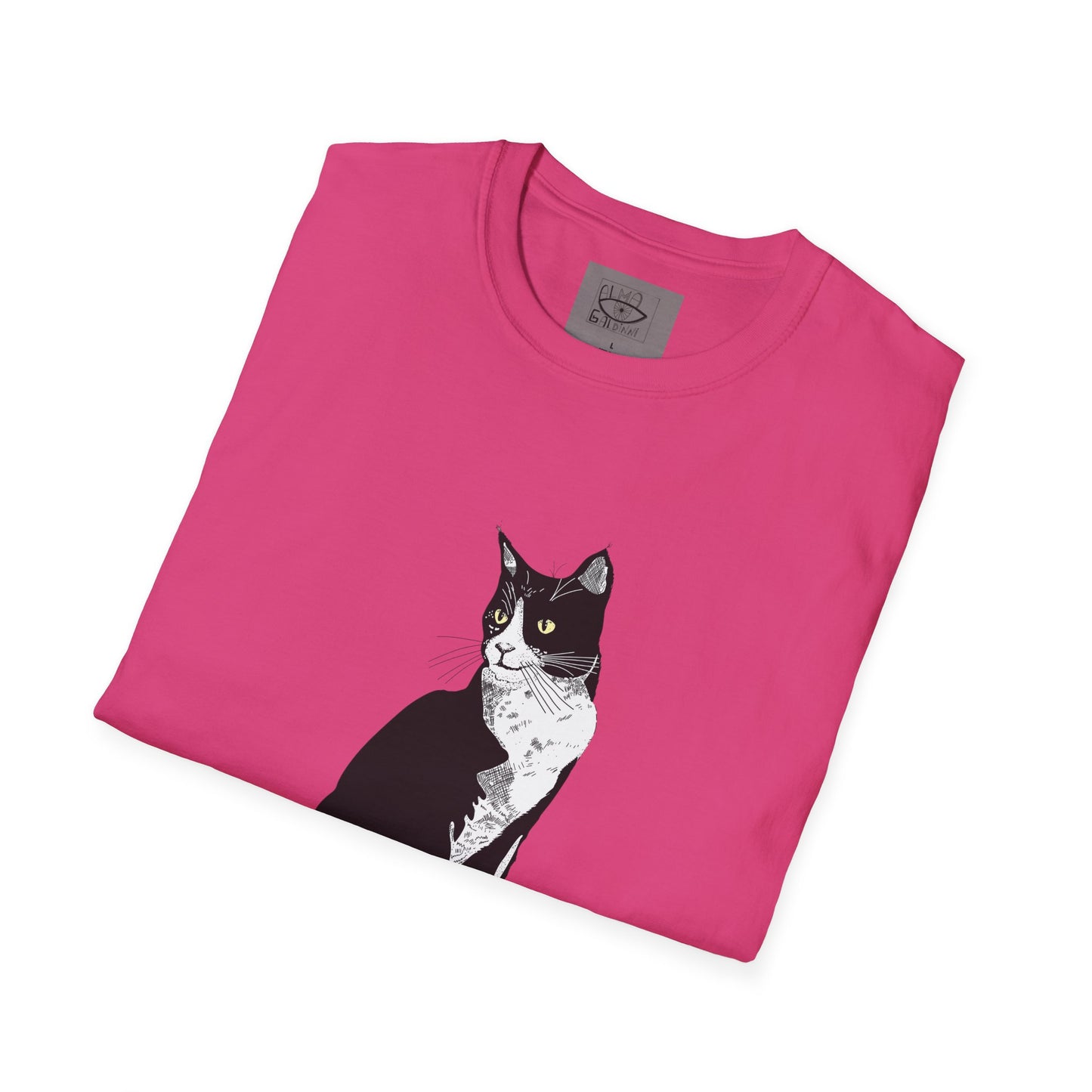 Sexy Black Cat Unisex Softstyle T-Shirt