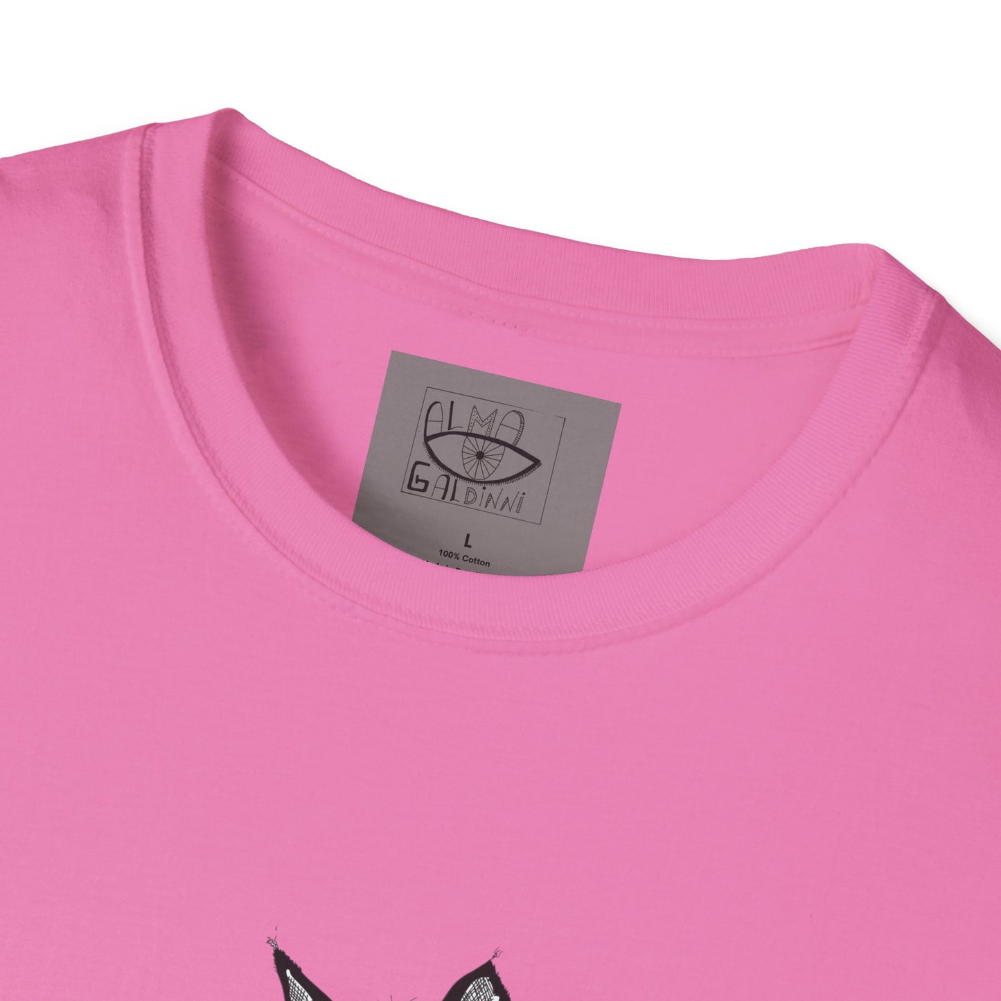 Sexy Black Cat Unisex Softstyle T-Shirt
