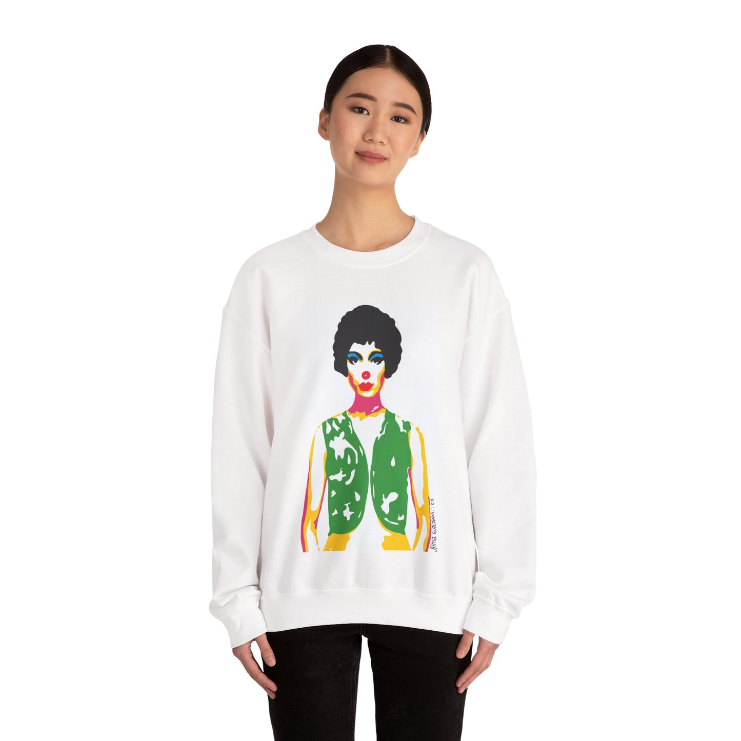 Bright Clown Unisex Heavy Blend™ Crewneck Sweatshirt