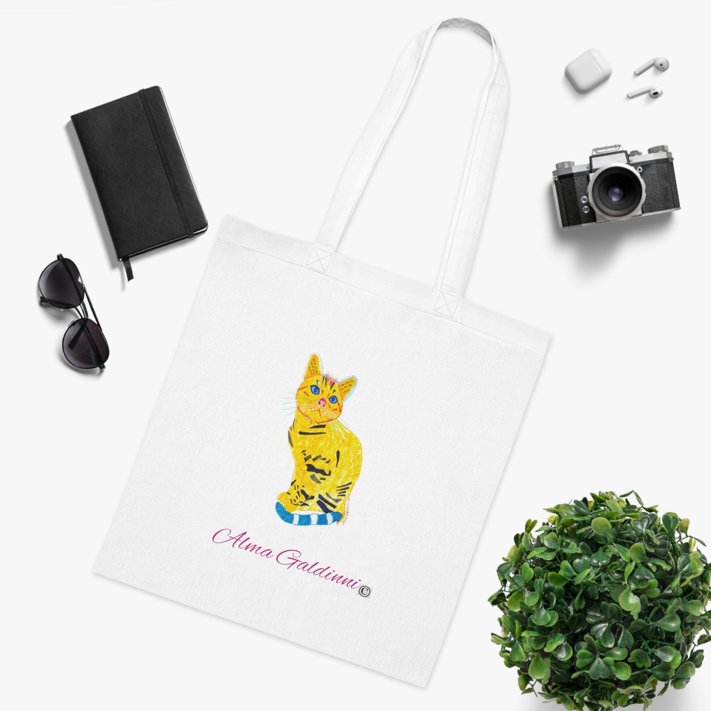 Yellow Cat Bag