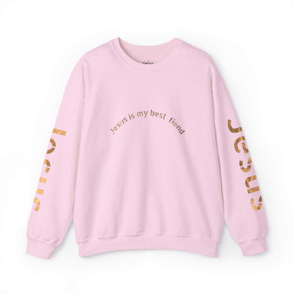 Jesus Gold Script Crewneck Sweatshirt