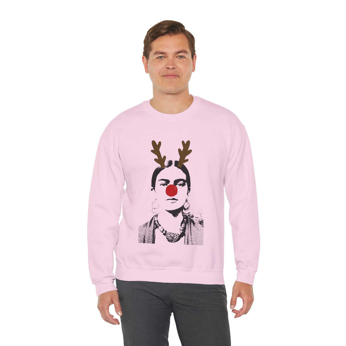 Frida on Christmas Unisex Heavy Blend™ Crewneck Sweatshirt