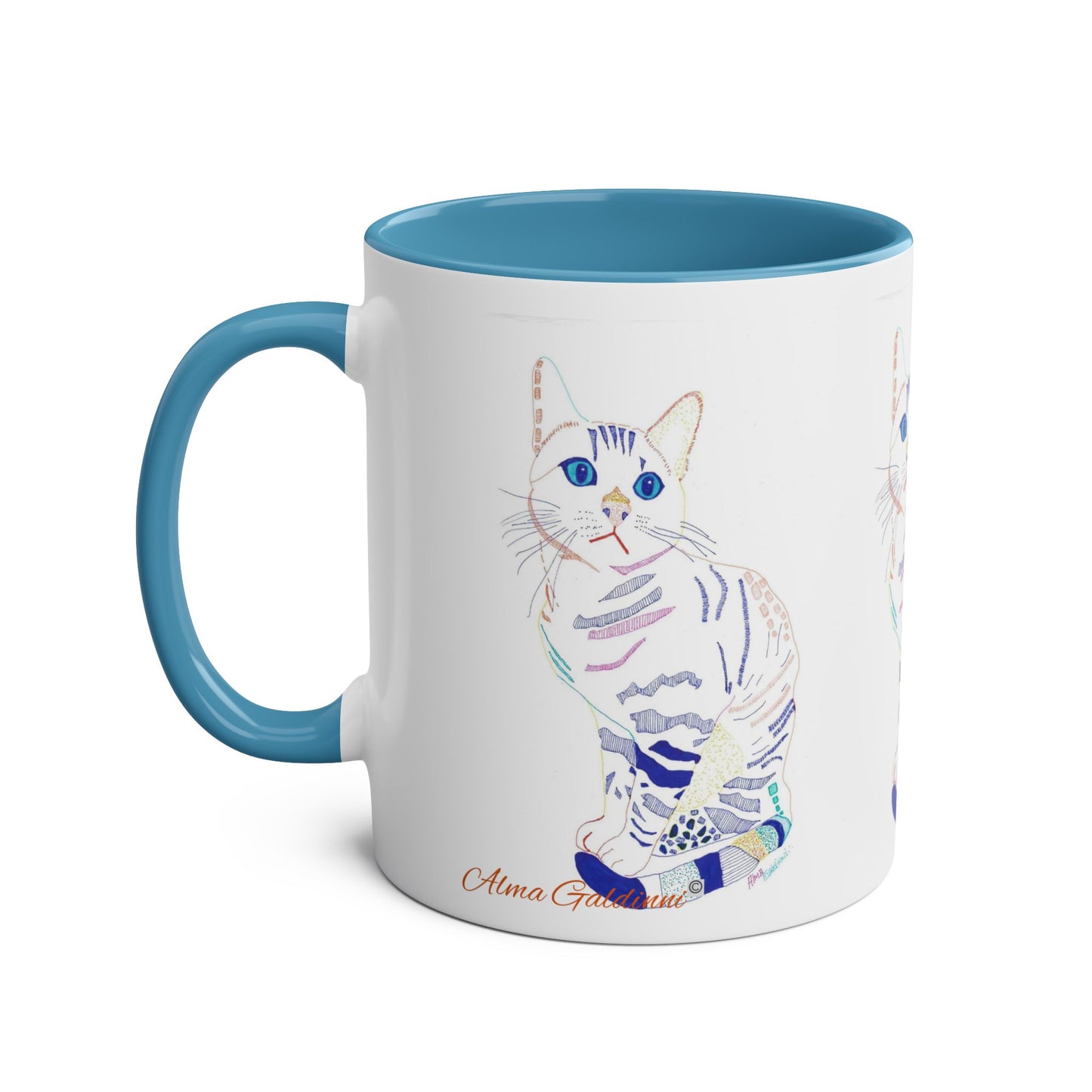White Cat Mug