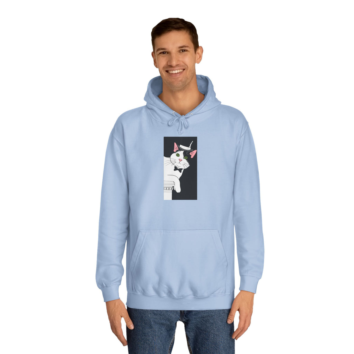 Mister Cat Unisex College Hoodie