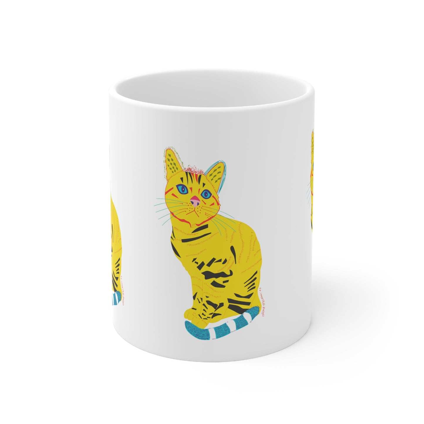 Yellow cat Mug