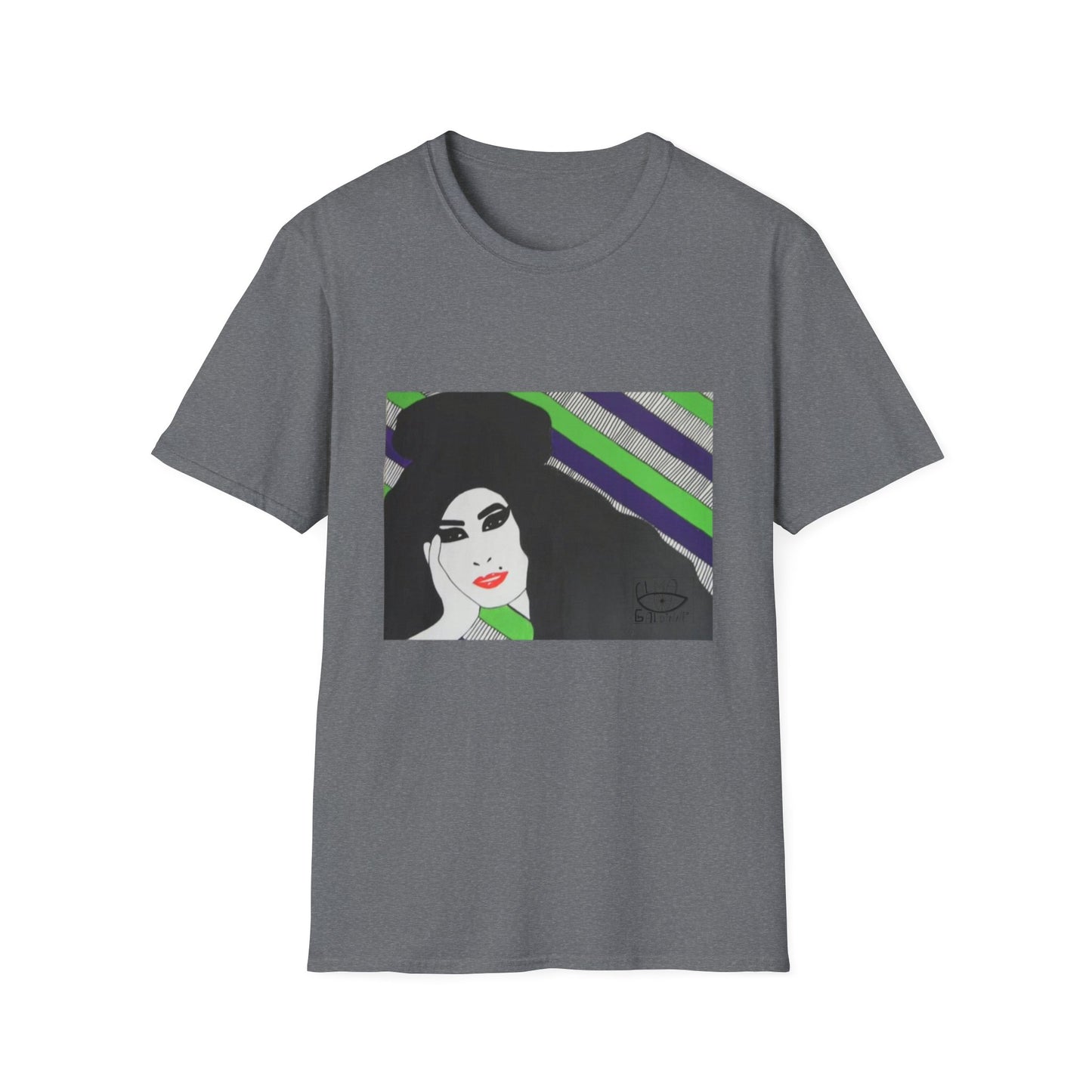 Artistic Amy Portrait T-Shirt, Casual Wear, Unique Gift, Pop Culture Apparel, Unisex Fashion, Everyday Comfort