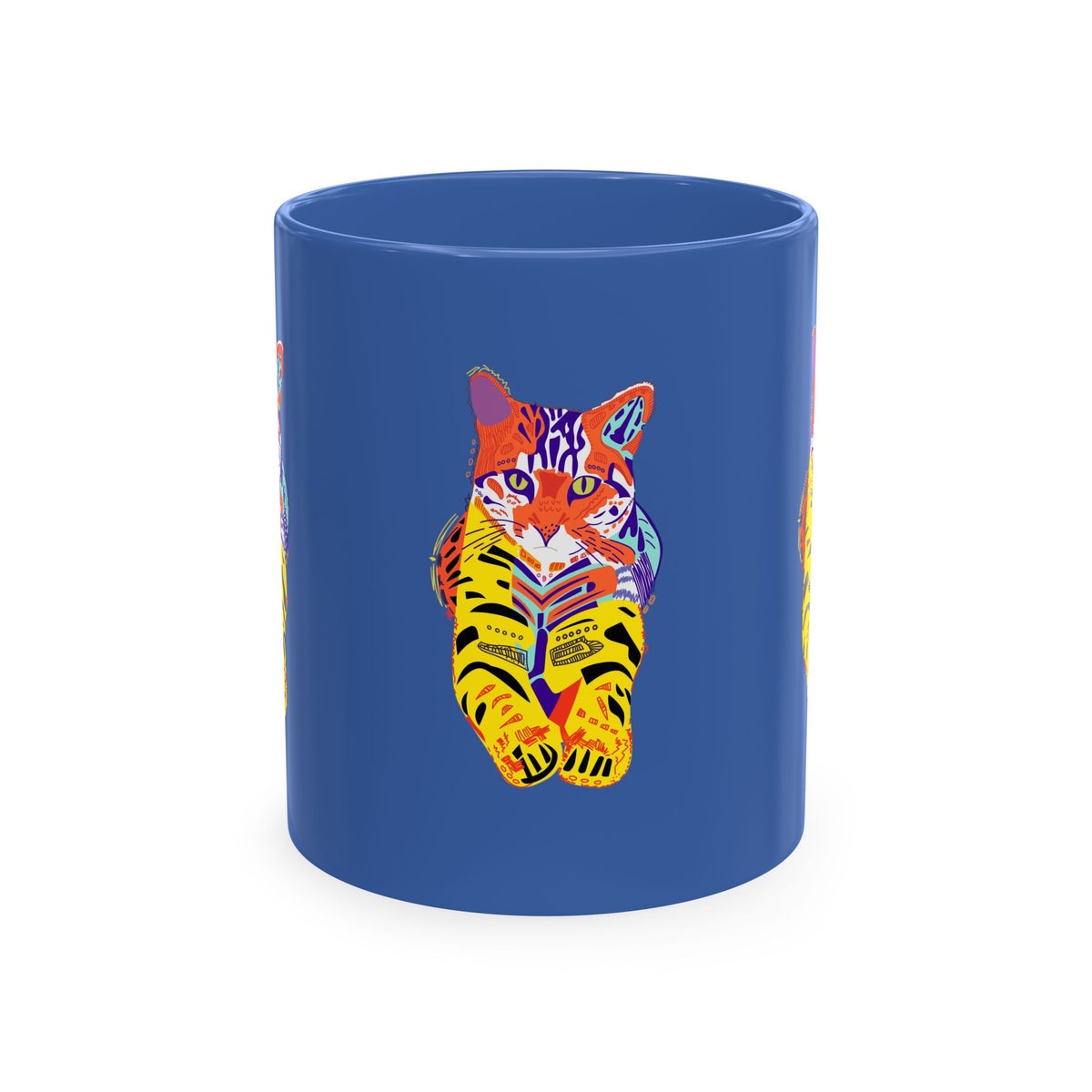Tiger Cat Traditional Ceramic Mug