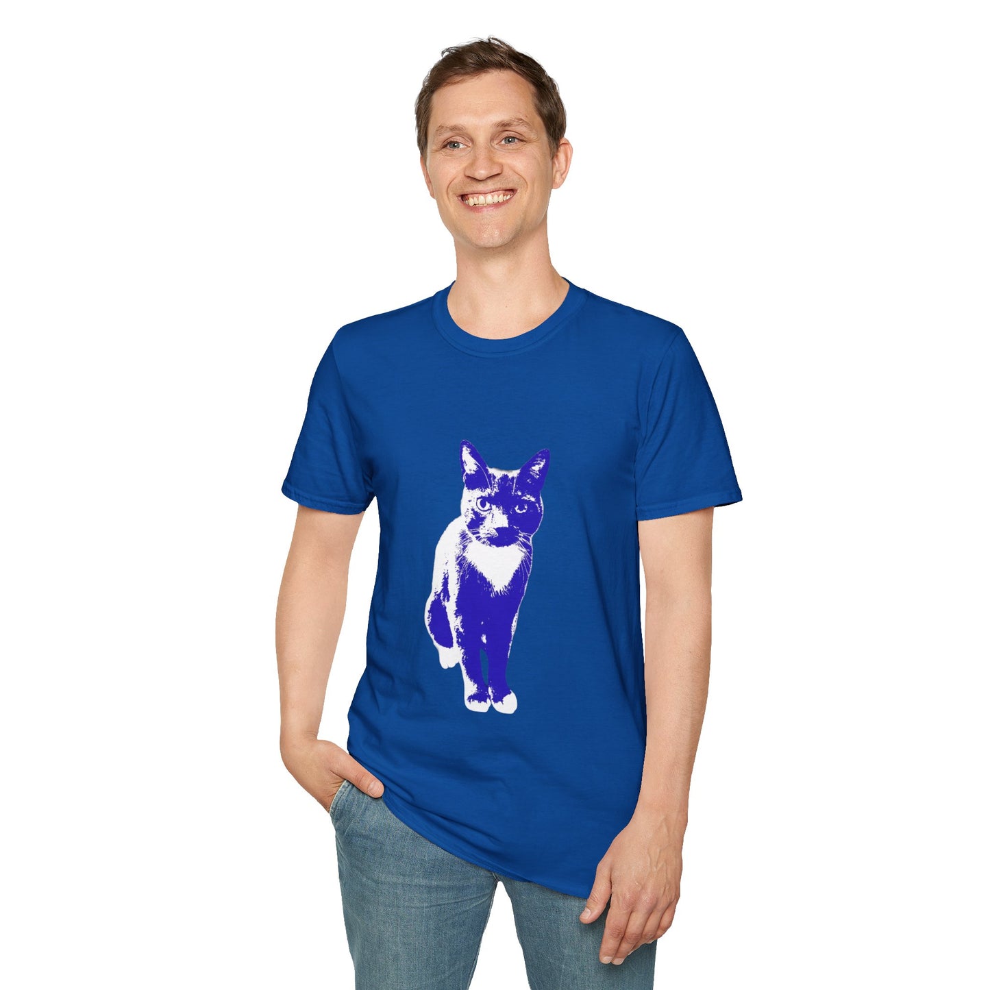 Bertie the cat Unisex Softstyle T-Shirt