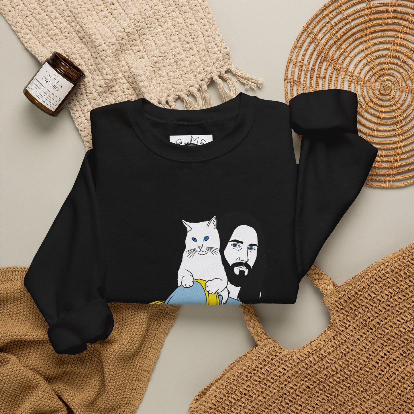 Jeus and cat Unisex Heavy Blend™ Crewneck Sweatshirt