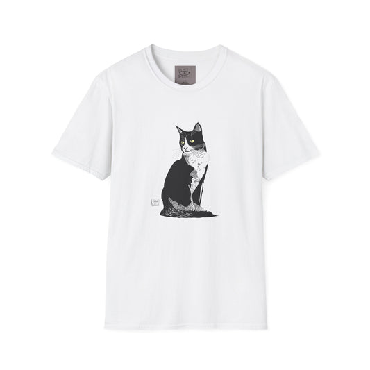 Sexy Black Cat Unisex Softstyle T-Shirt