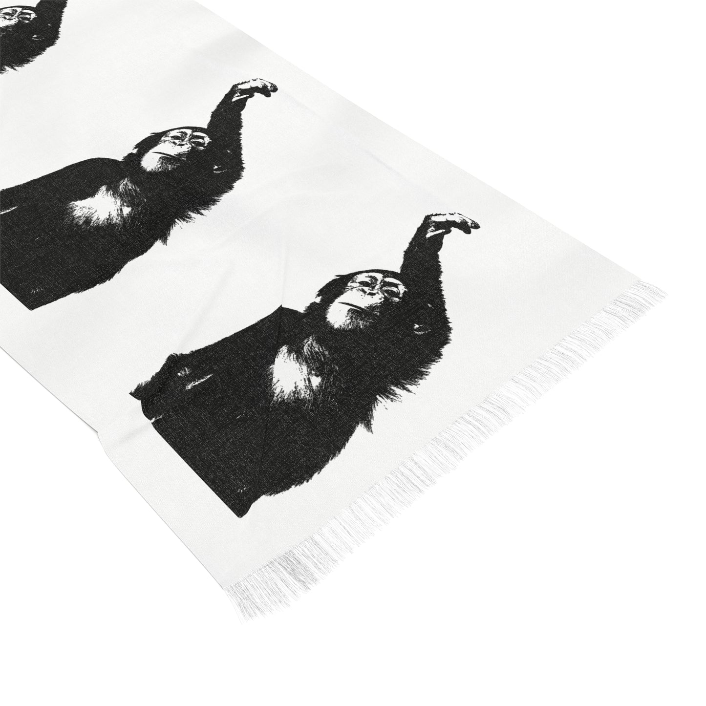 Monkey Chic Light Scarf, Bohemian Style Wrap, Minimalist Fashion Accessory, Gift for Her, Trendy Scarf for Every Season