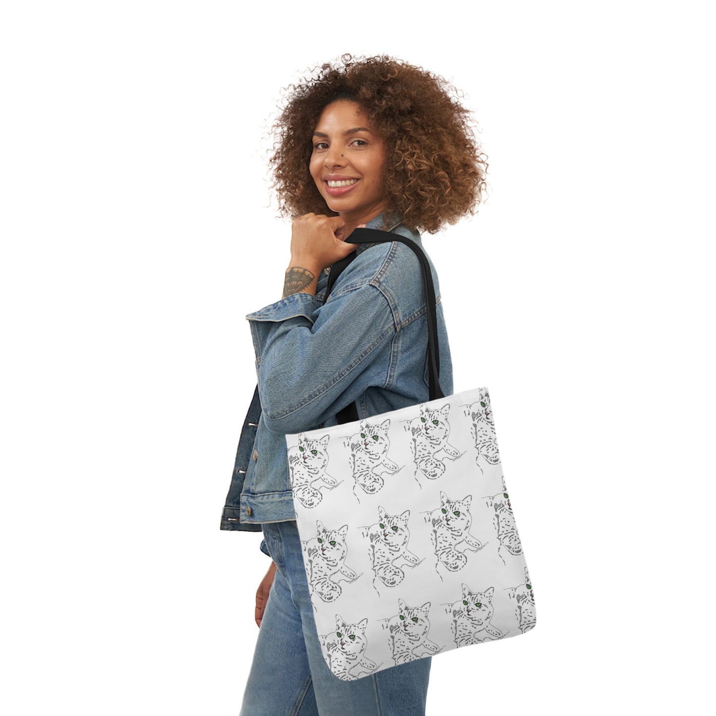 Abstract Cat tote bag