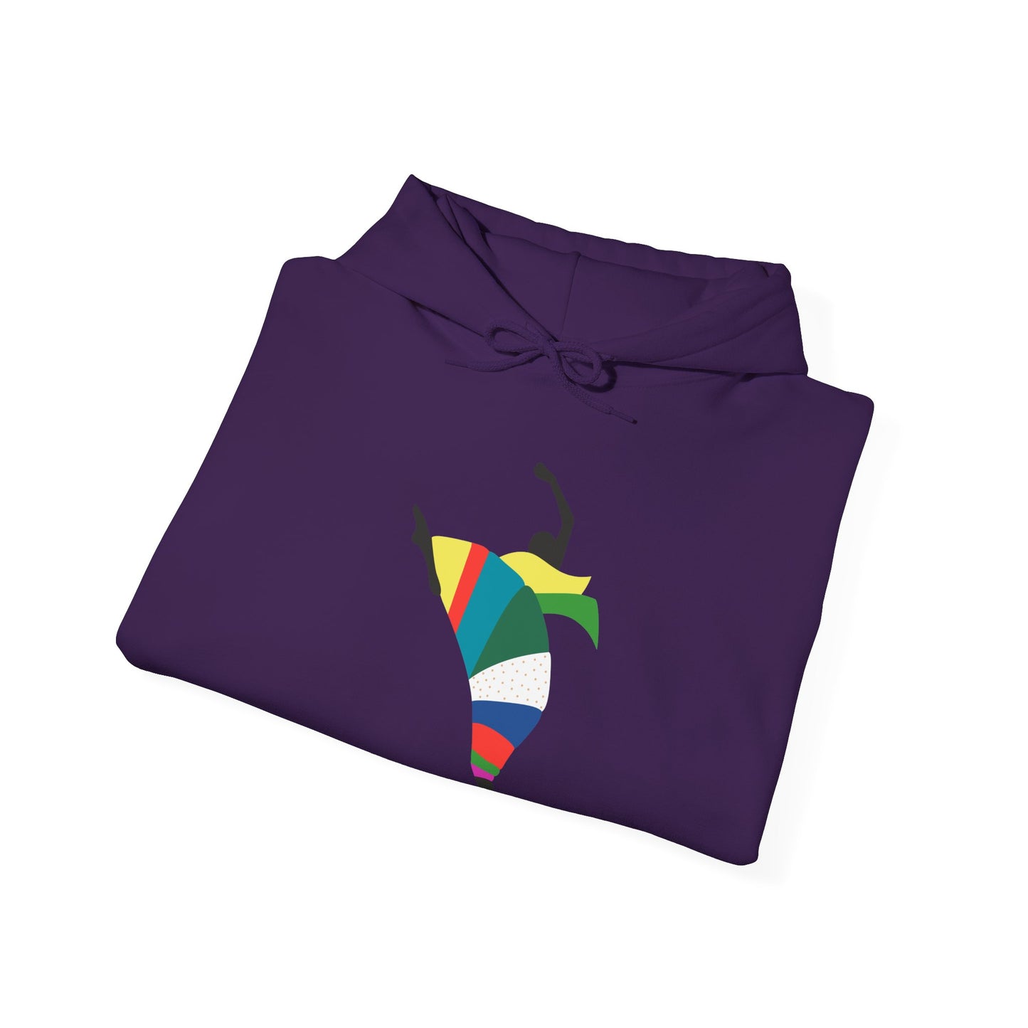 Dance is Organism Unisex Hooded Sweatshirt - Colorful Artistic Dance Design