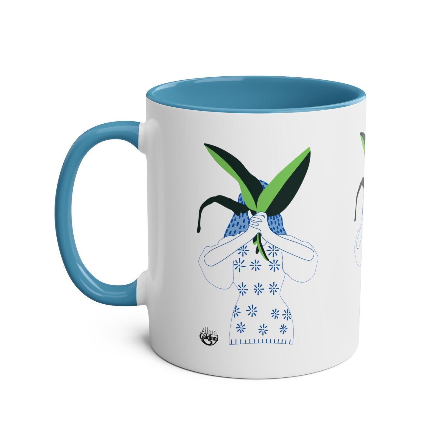 Mother Nature Two-Tone Coffee Mugs, 11oz