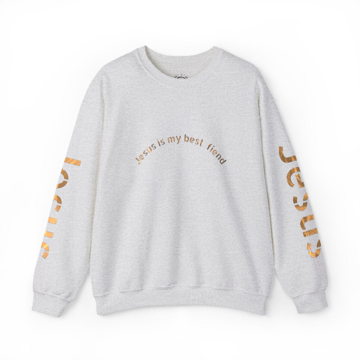 Jesus Gold Script Crewneck Sweatshirt
