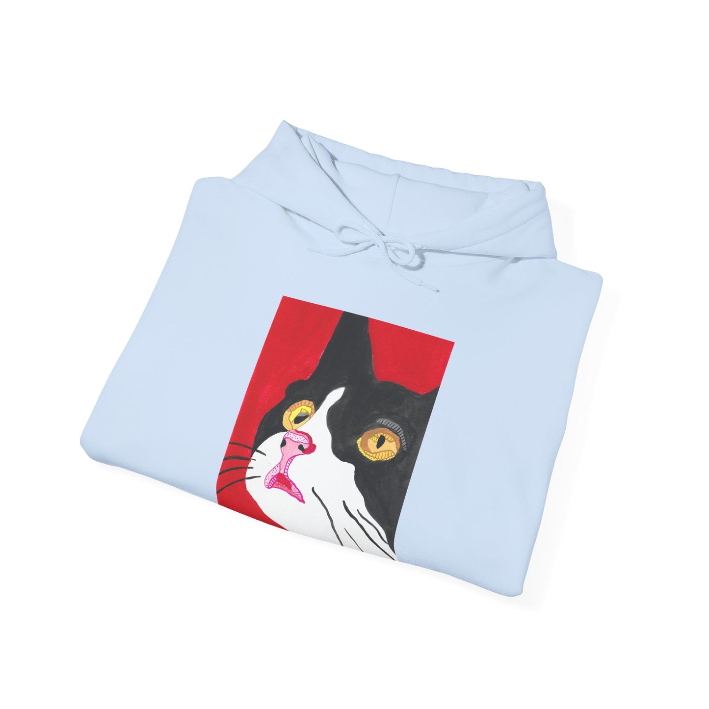 Cat Lover's Unisex Heavy Blend Hoodie - Artistic Cat Design