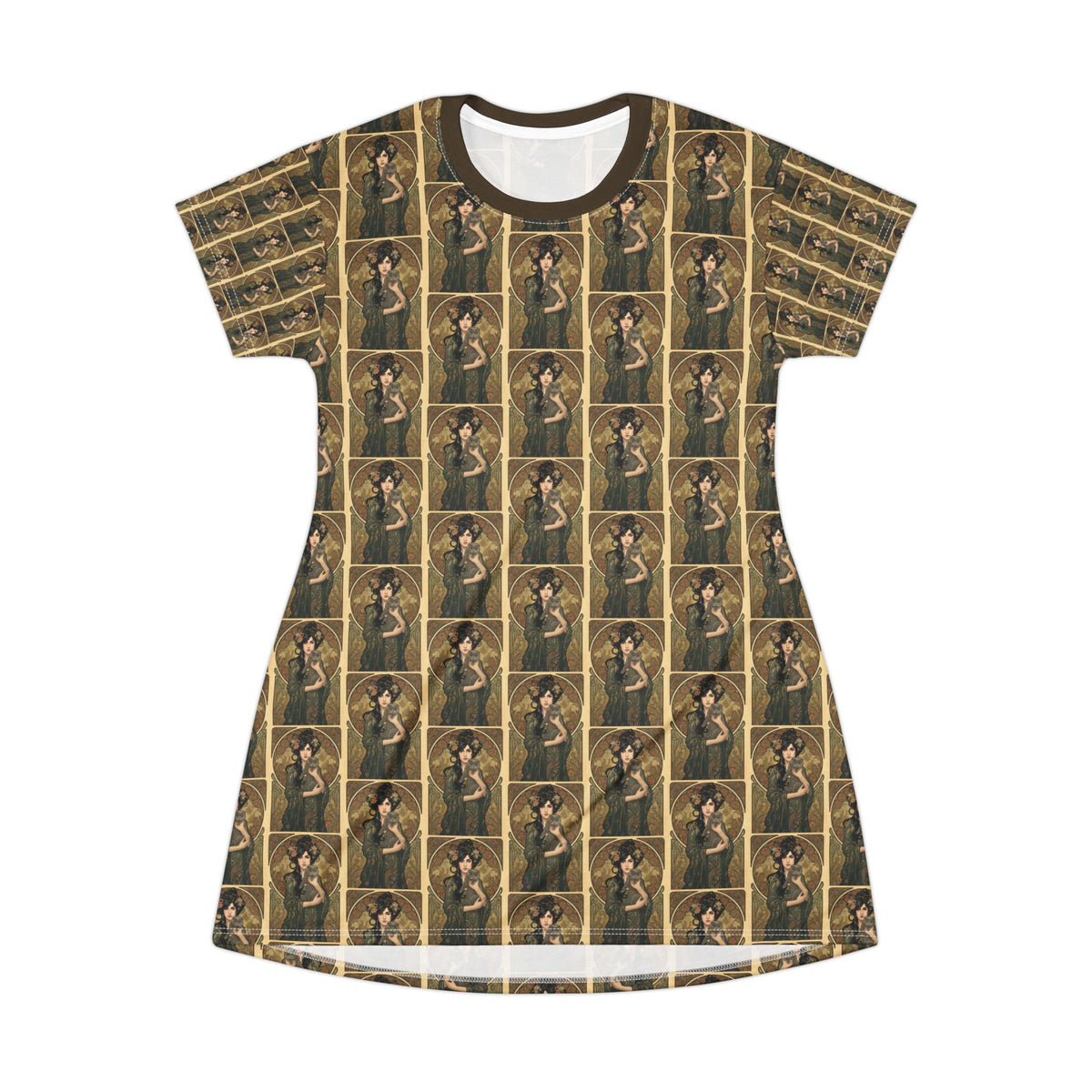 Grey Cat T-Shirt Dress (AOP)
