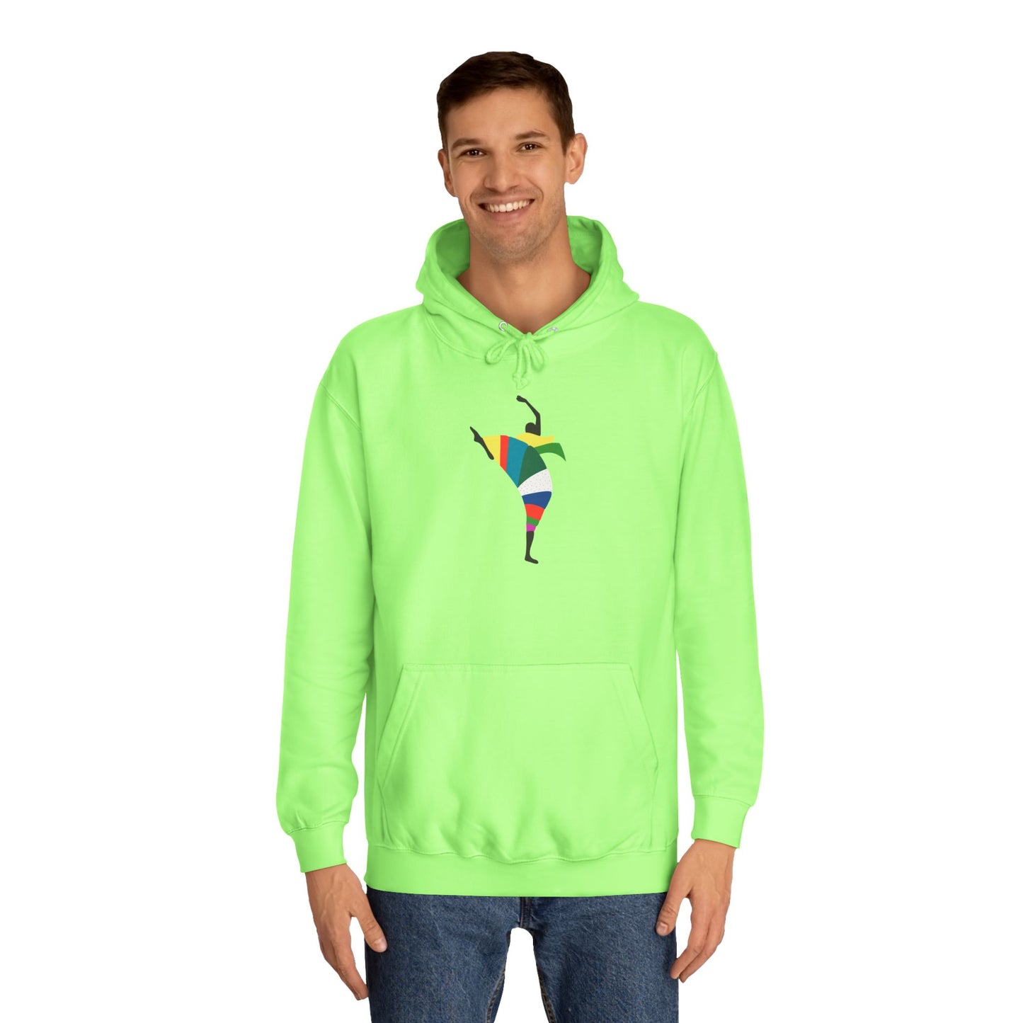 Colorful Dancer Unisex College Hoodie - Stylish Daily Wear