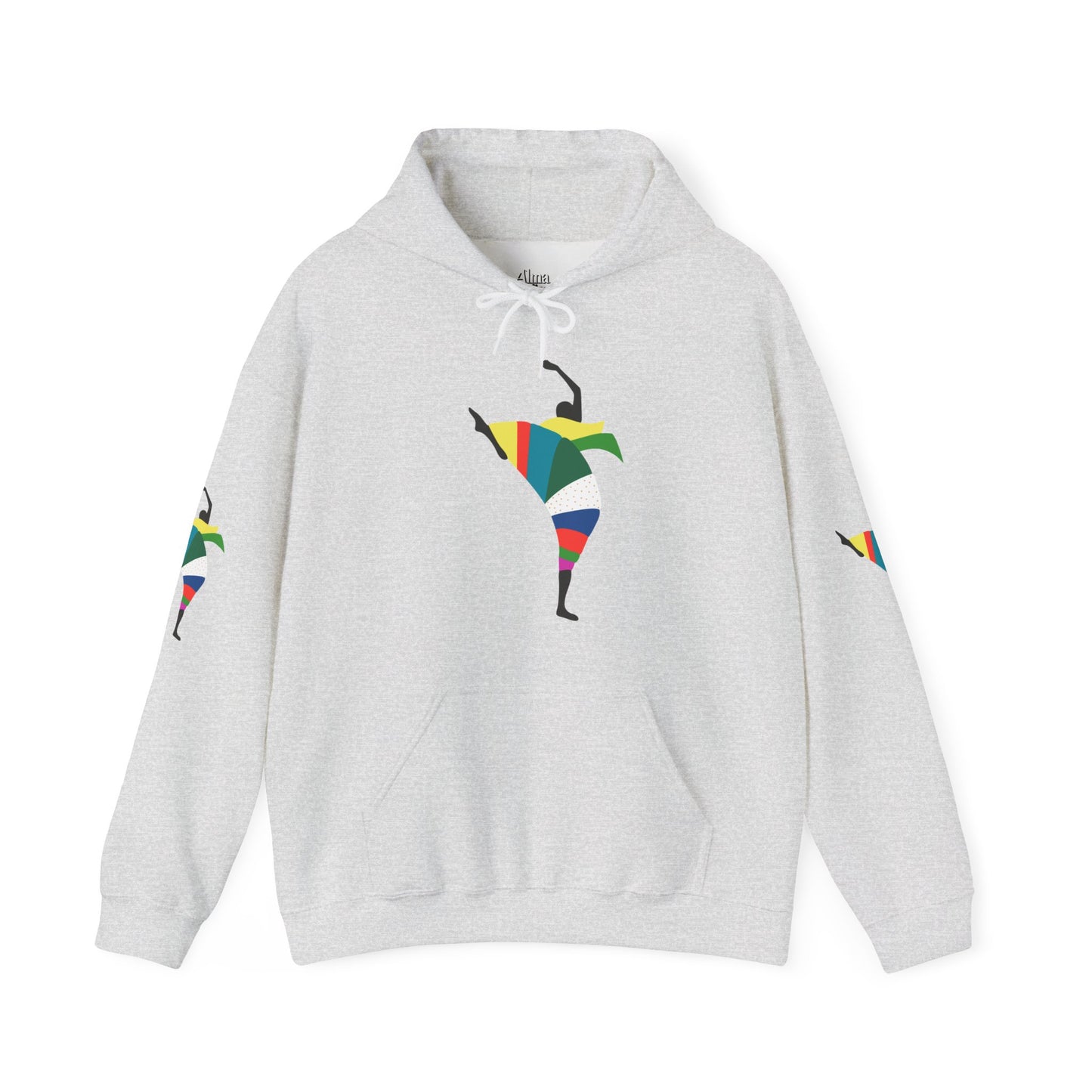 Dance is Organism Unisex Hooded Sweatshirt - Colorful Artistic Dance Design