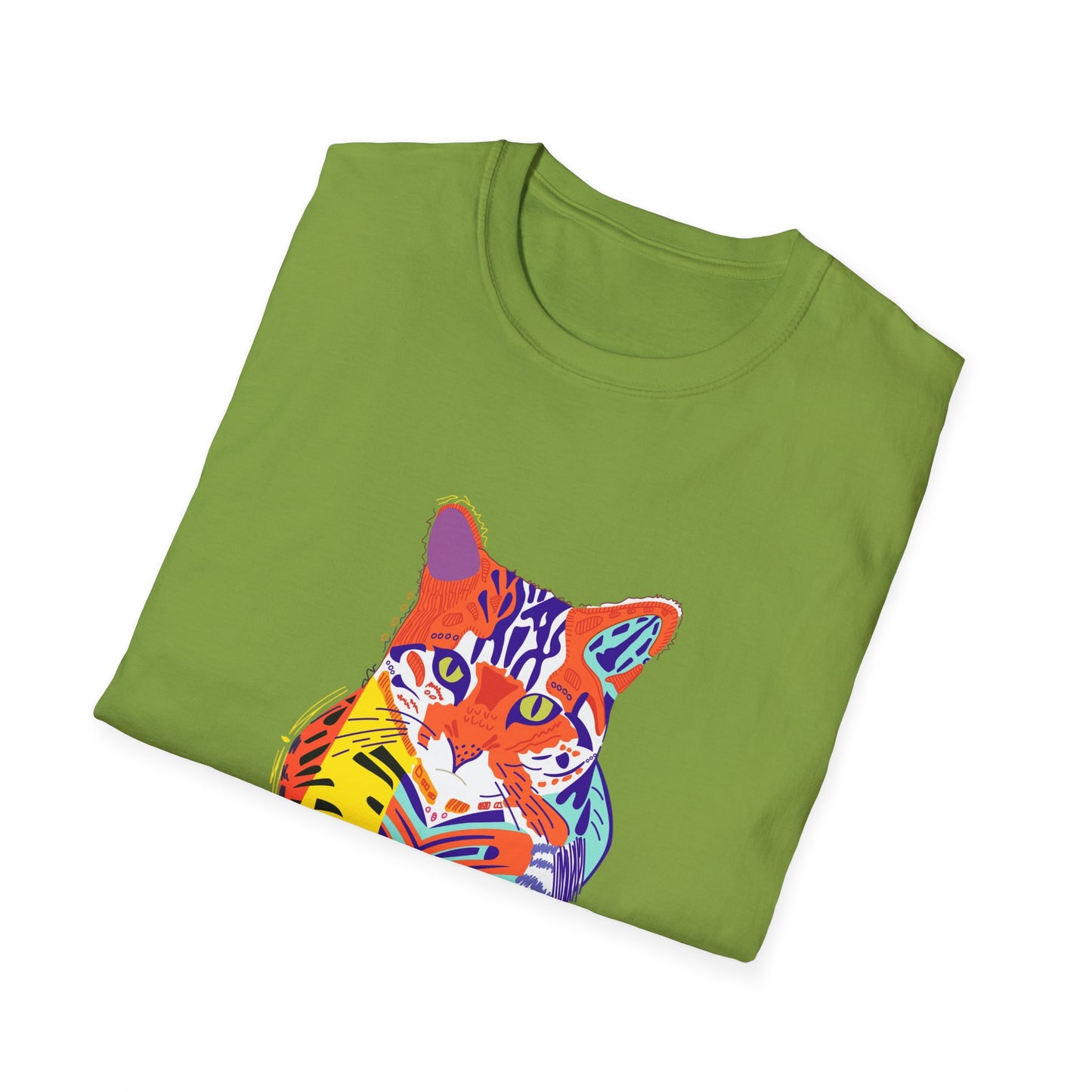 Vibrant Tiger Graphic Unisex Softstyle T-Shirt