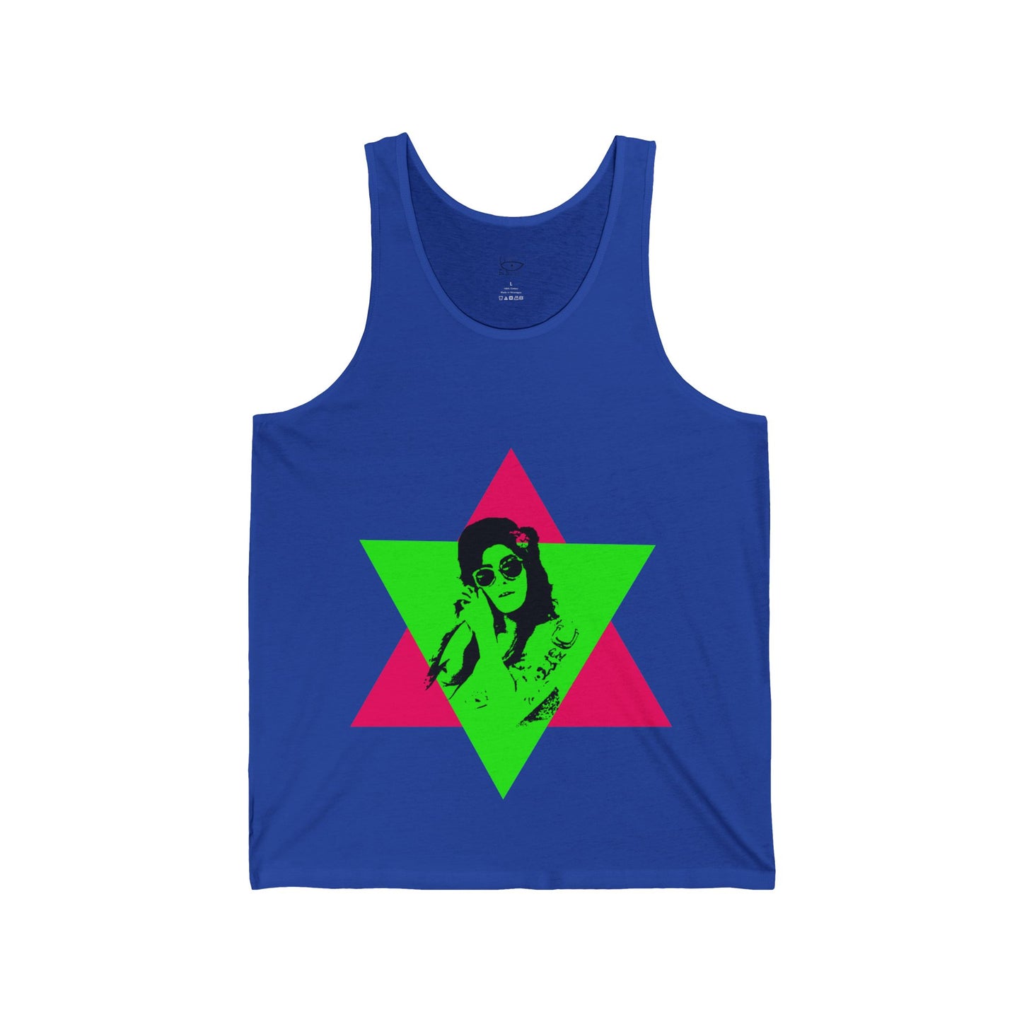 Neon Graphic Unisex Amy Tank Top, Festival Wear, Summer Shirt, Beach Attire, Casual Outing, Vibrant Street Style