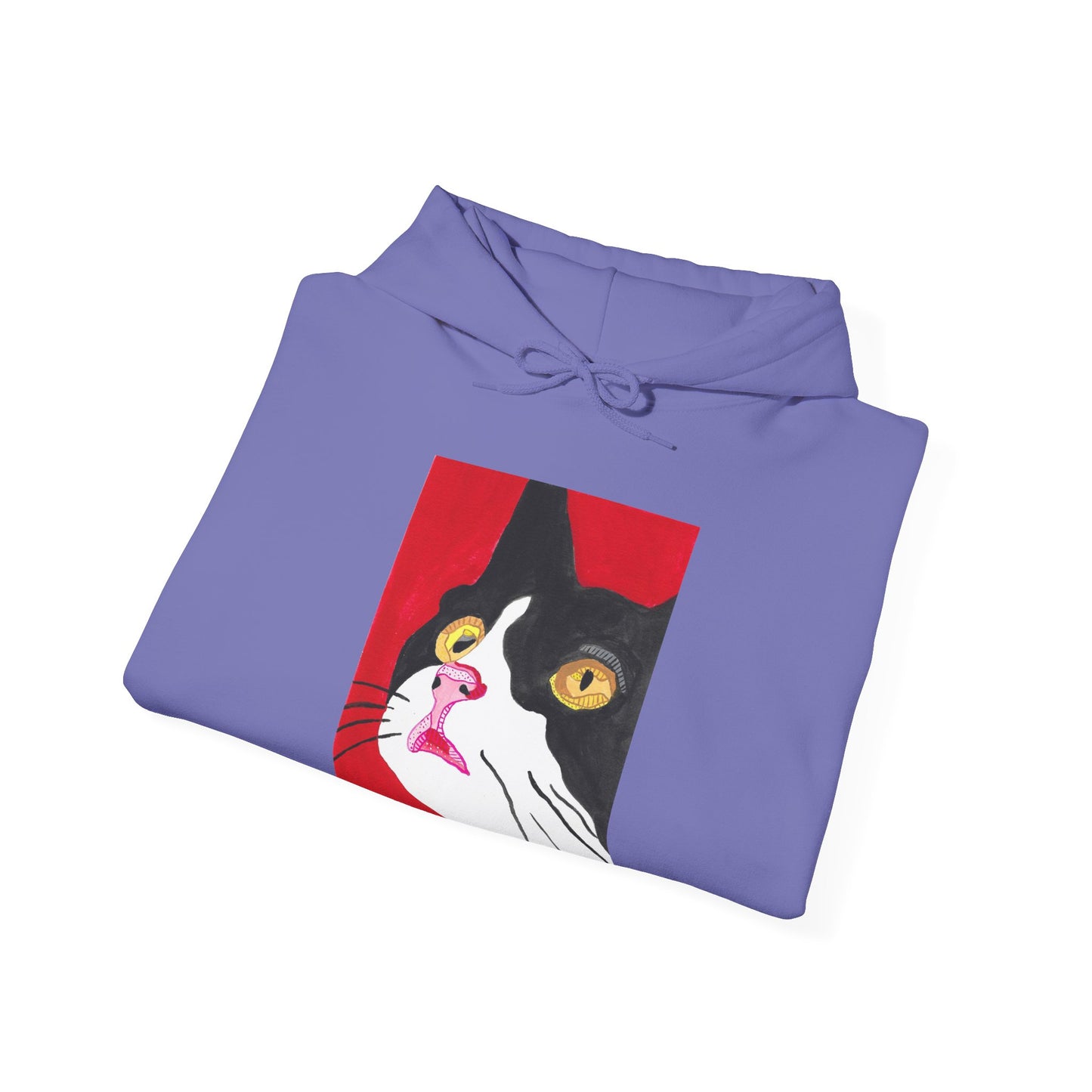 Cat Lover's Unisex Heavy Blend Hoodie - Artistic Cat Design