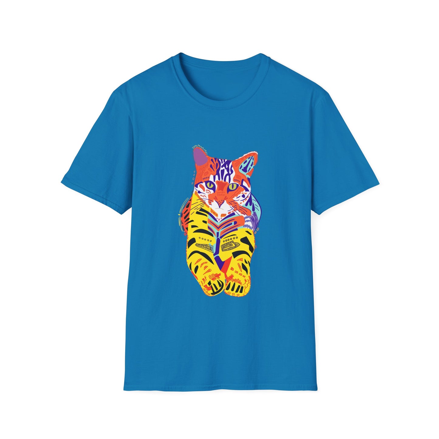 Vibrant Tiger Graphic Unisex Softstyle T-Shirt