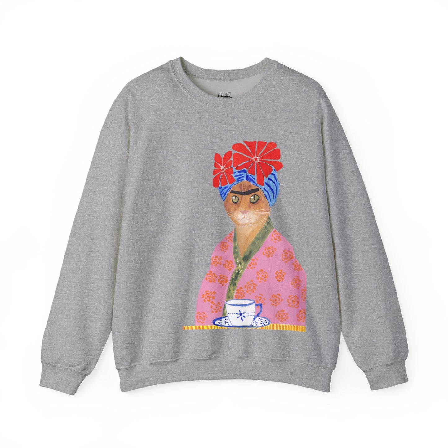 Frida Cat Unisex Heavy Blend™ Crewneck Sweatshirt
