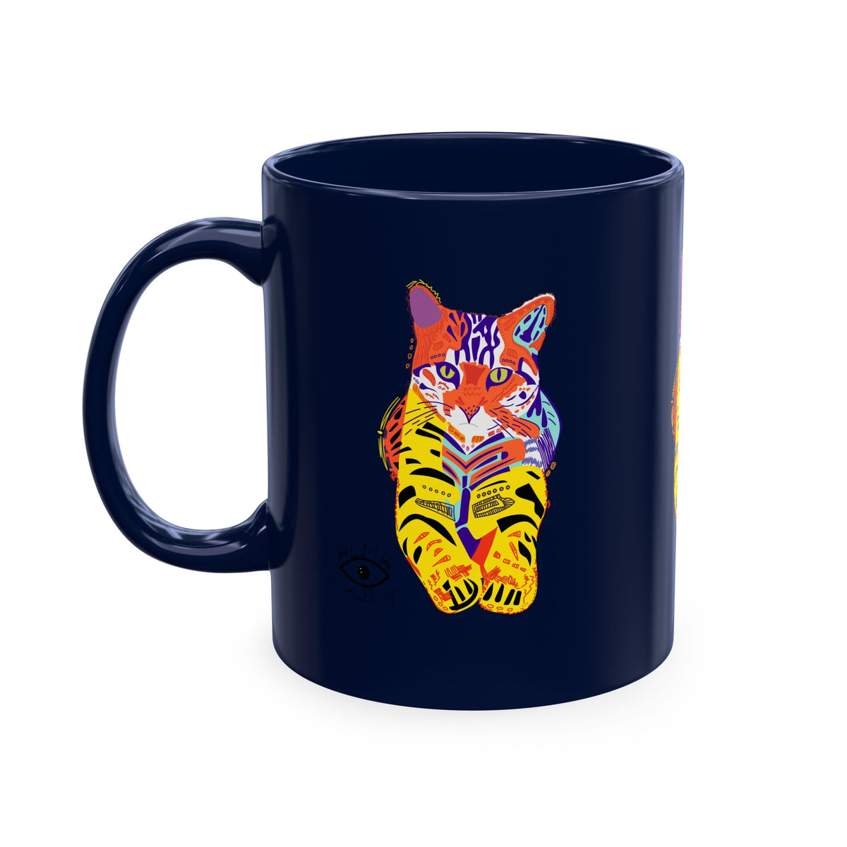 Tiger Cat Traditional Ceramic Mug