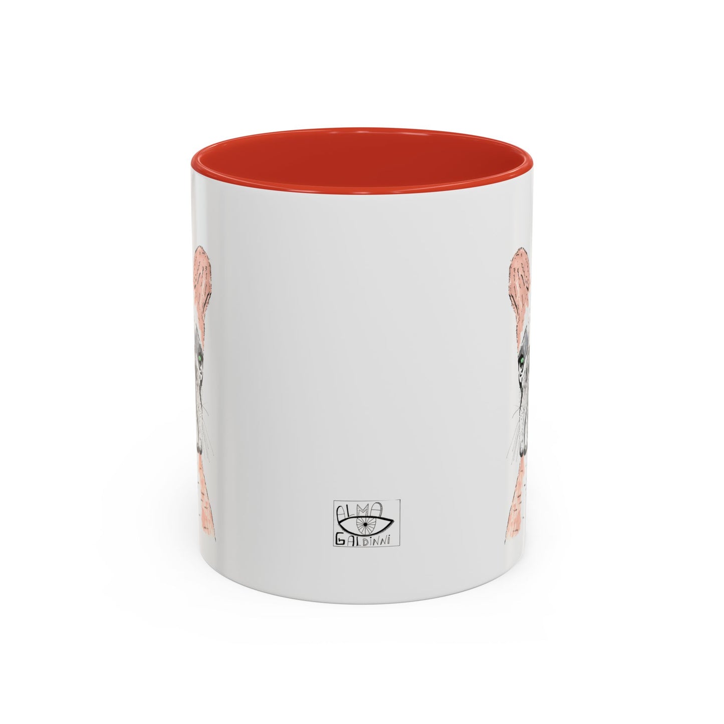 French Bulldog Accent Coffee Mug — Artistic Watercolor Dog Portrait (11/15oz)