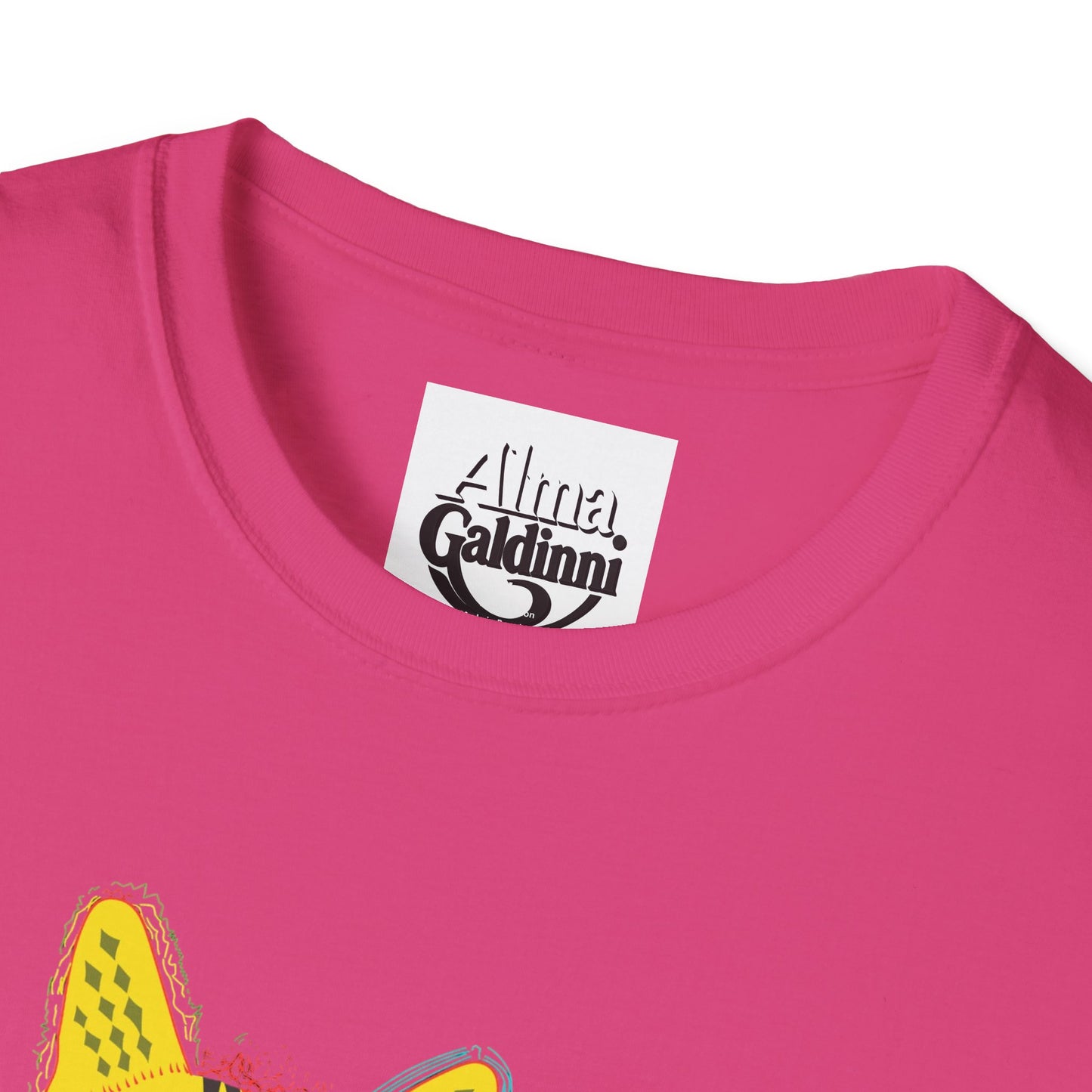 Yellow Cat Unisex Softstyle T-Shirt