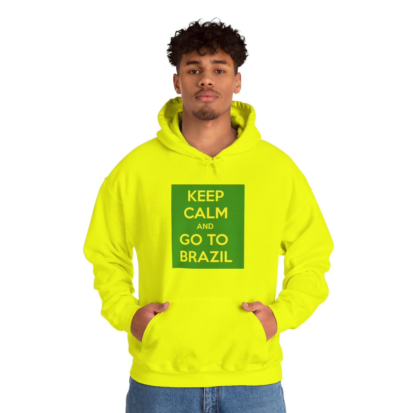 Keep Calm and Go to Brazil Unisex Hoodie, Travel Sweatshirt, Adventure Apparel, Gift for Travelers, Vacation Hoodie