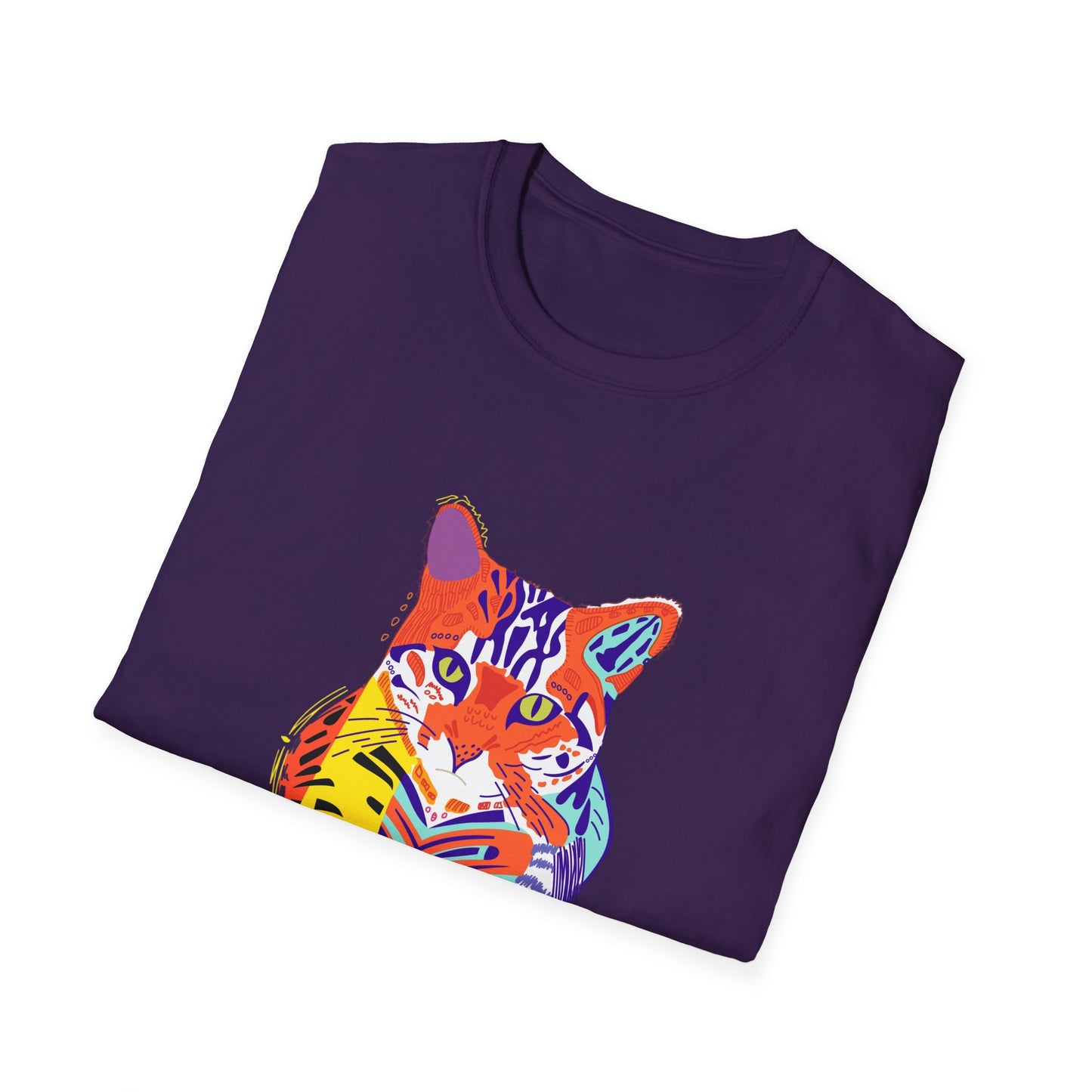 Vibrant Tiger Graphic Unisex Softstyle T-Shirt