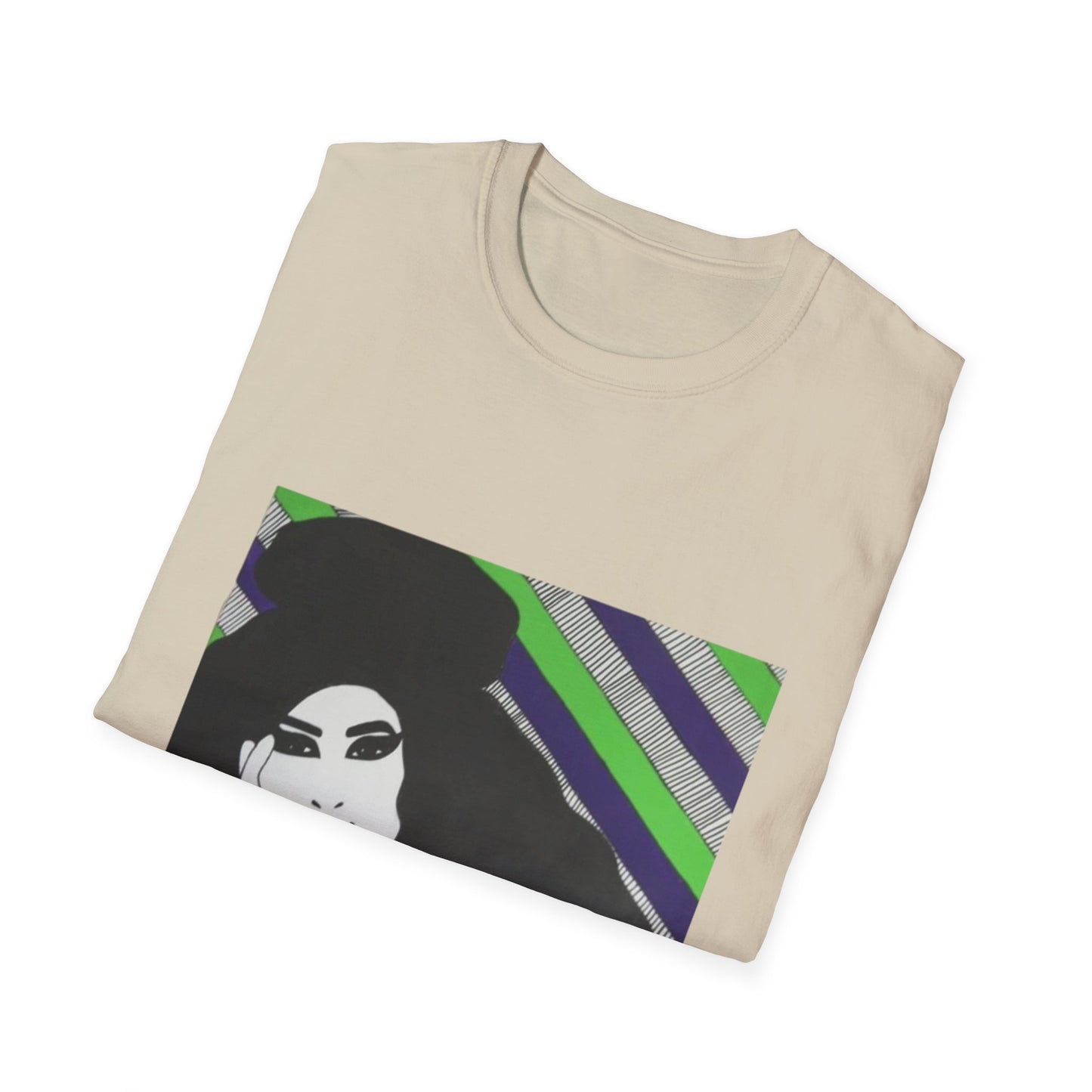 Artistic Amy Portrait T-Shirt, Casual Wear, Unique Gift, Pop Culture Apparel, Unisex Fashion, Everyday Comfort
