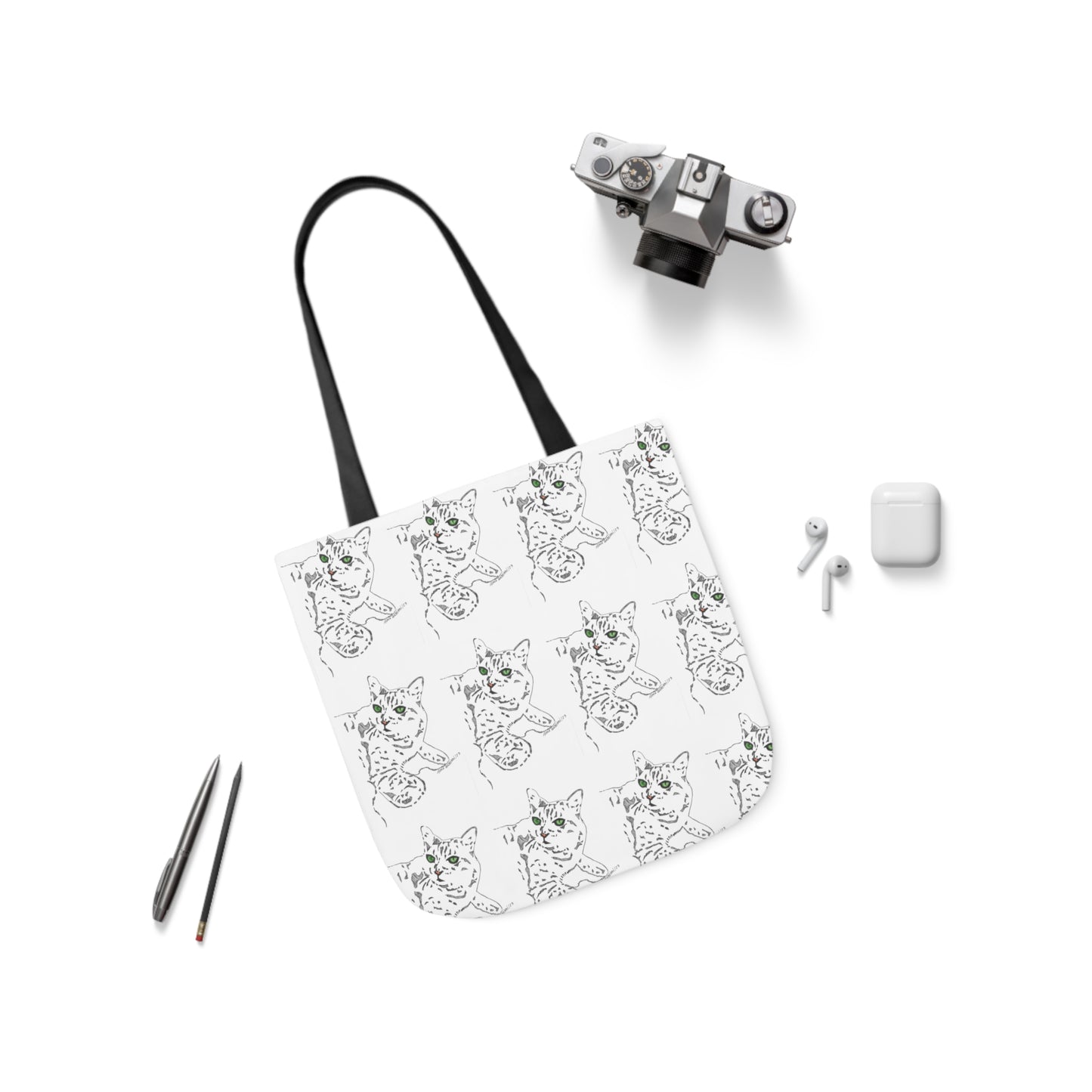 Abstract Cat tote bag