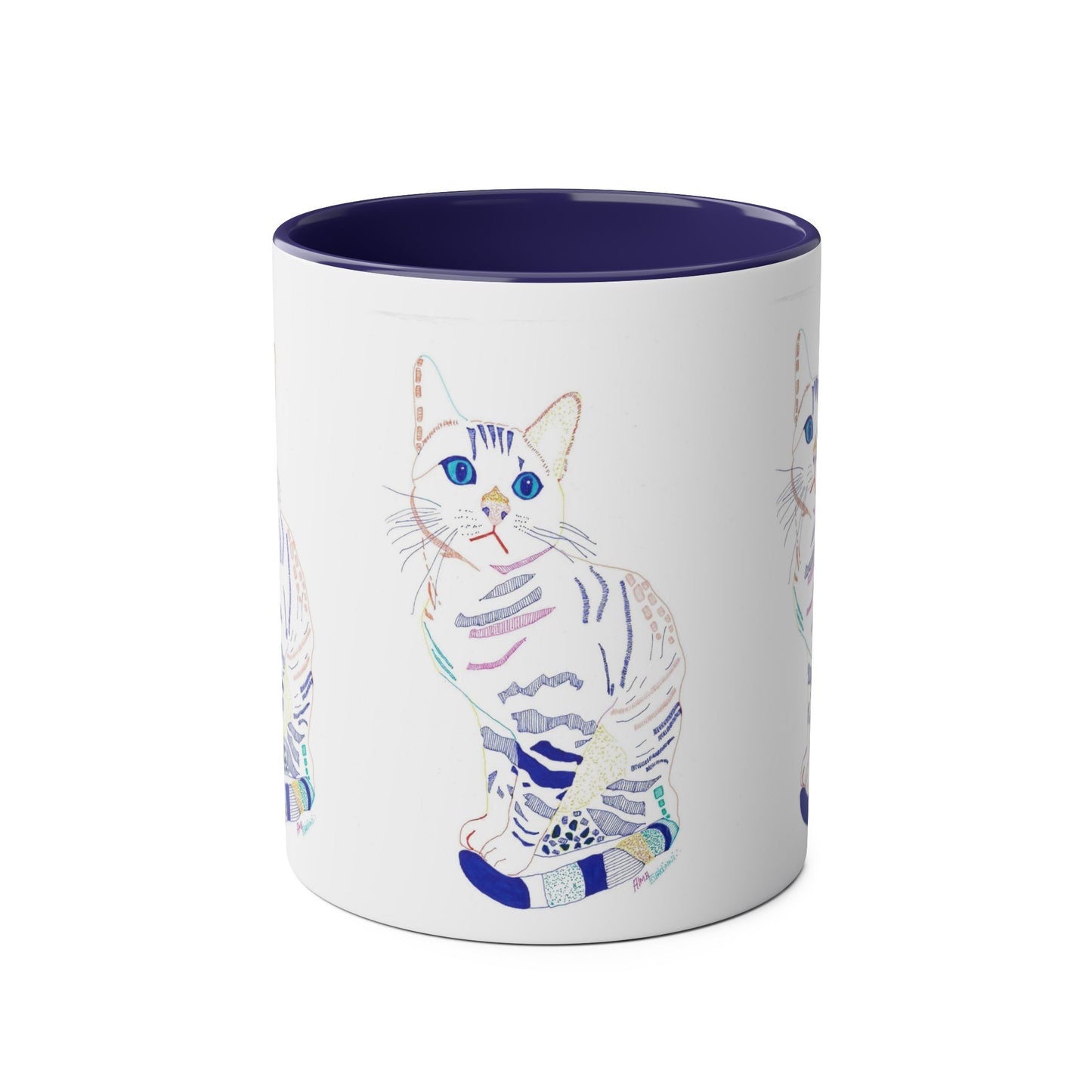 White Cat Mug