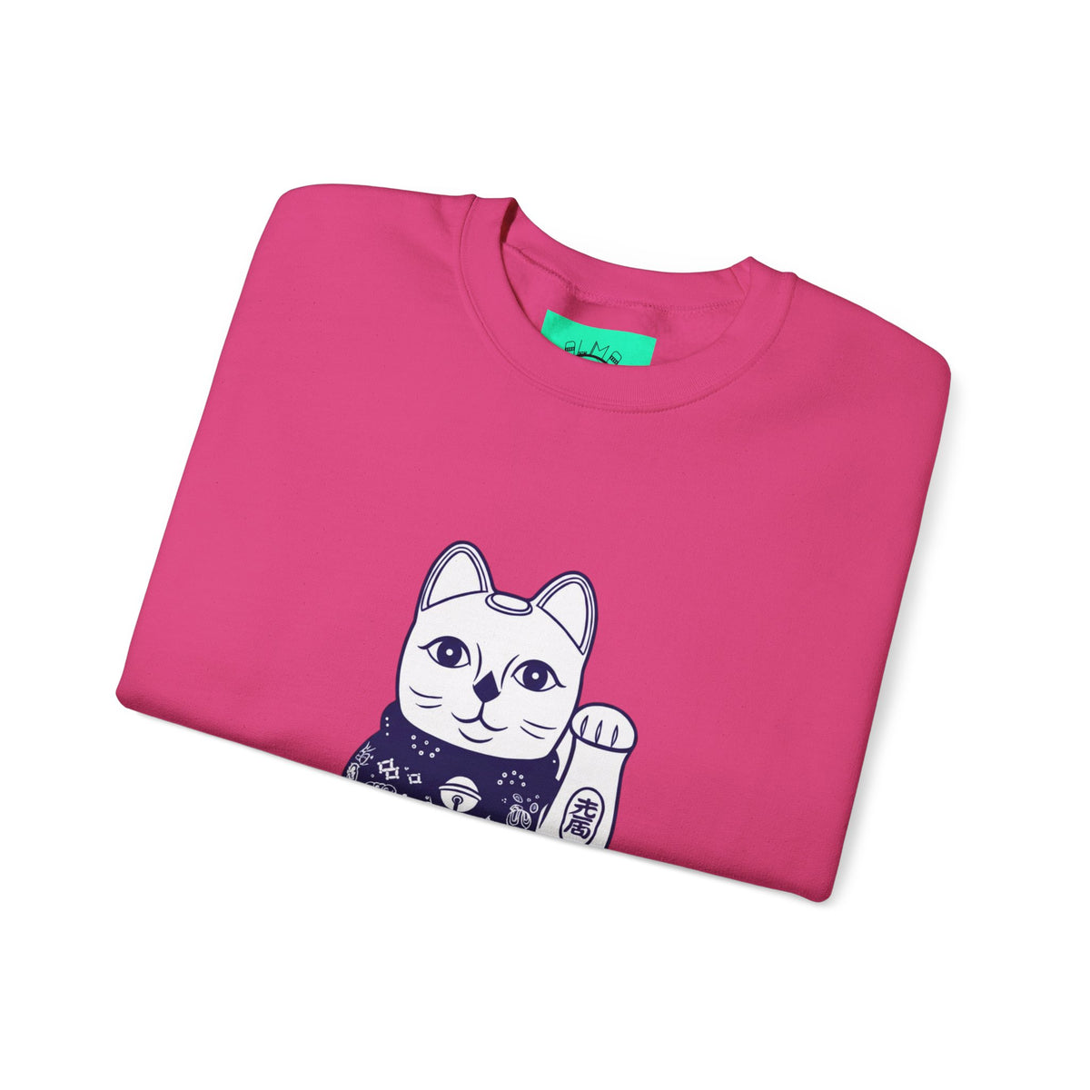 Good Luck Cat Unisex Heavy Blend™ Crewneck Sweatshirt