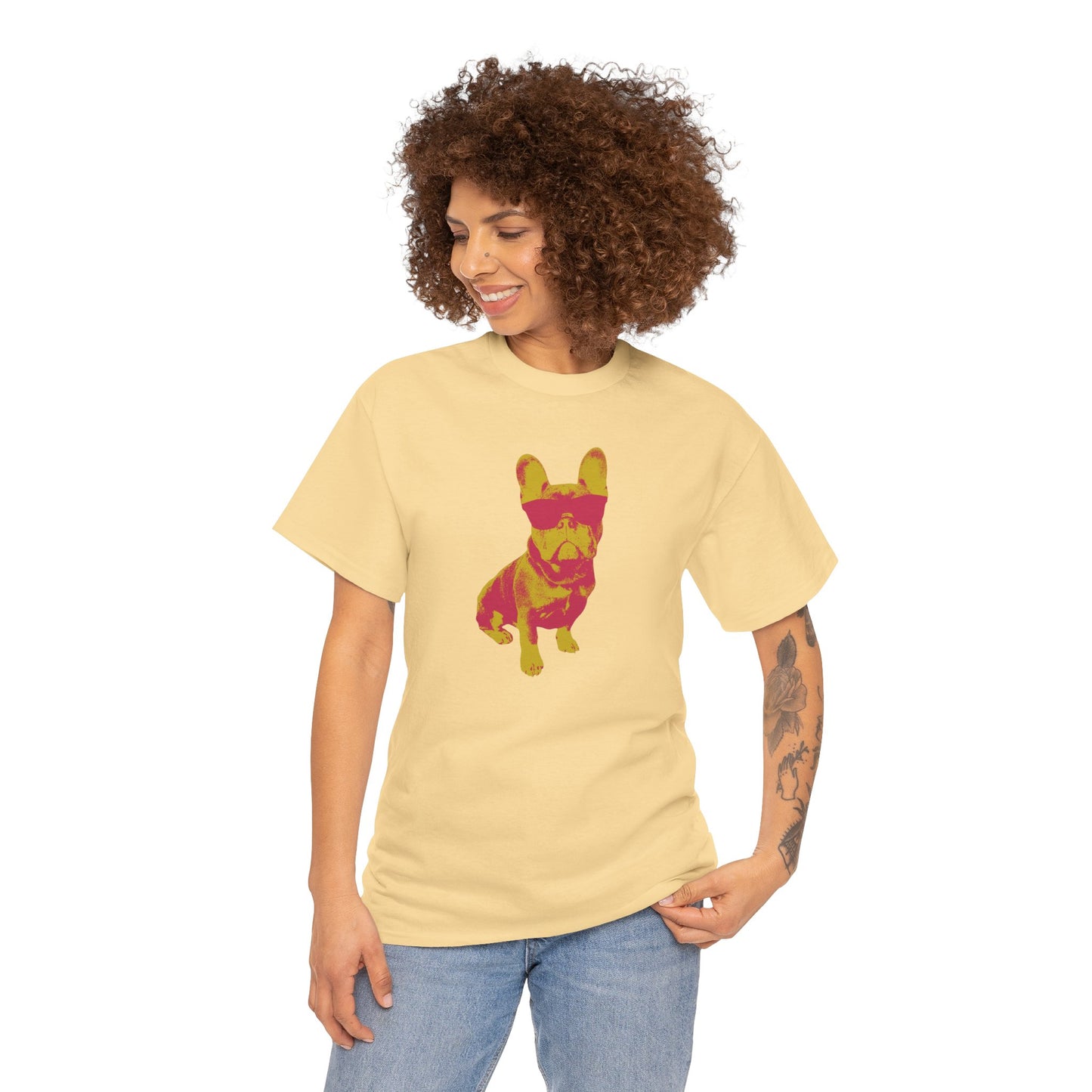 French Buldog Unisex Heavy Cotton Tee