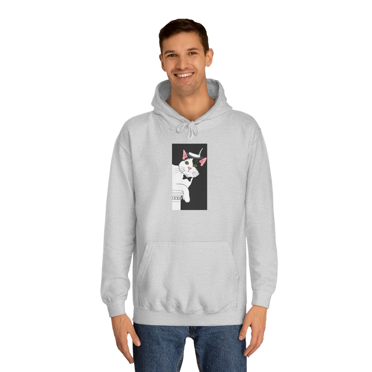 Mister Cat Unisex College Hoodie