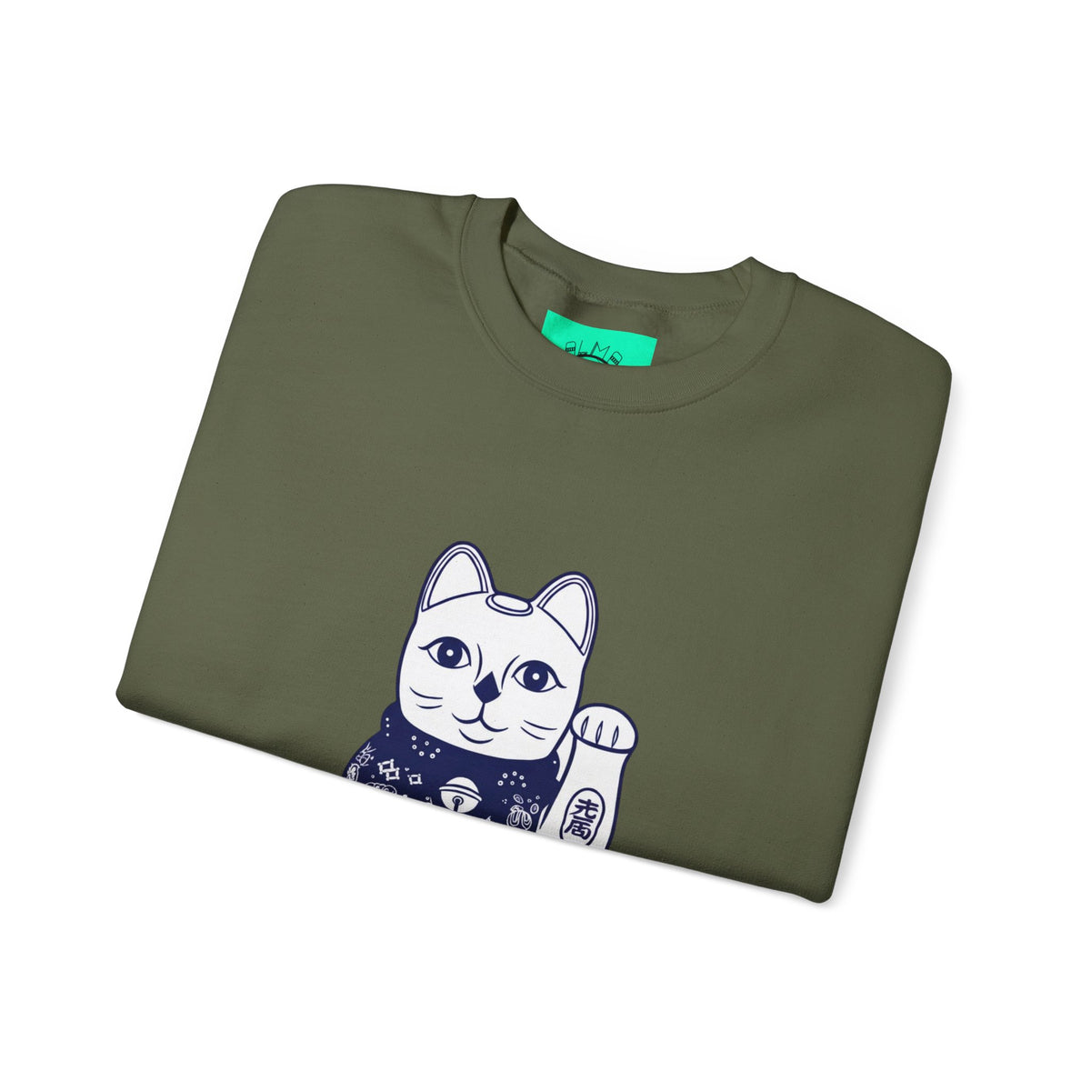 Good Luck Cat Unisex Heavy Blend™ Crewneck Sweatshirt