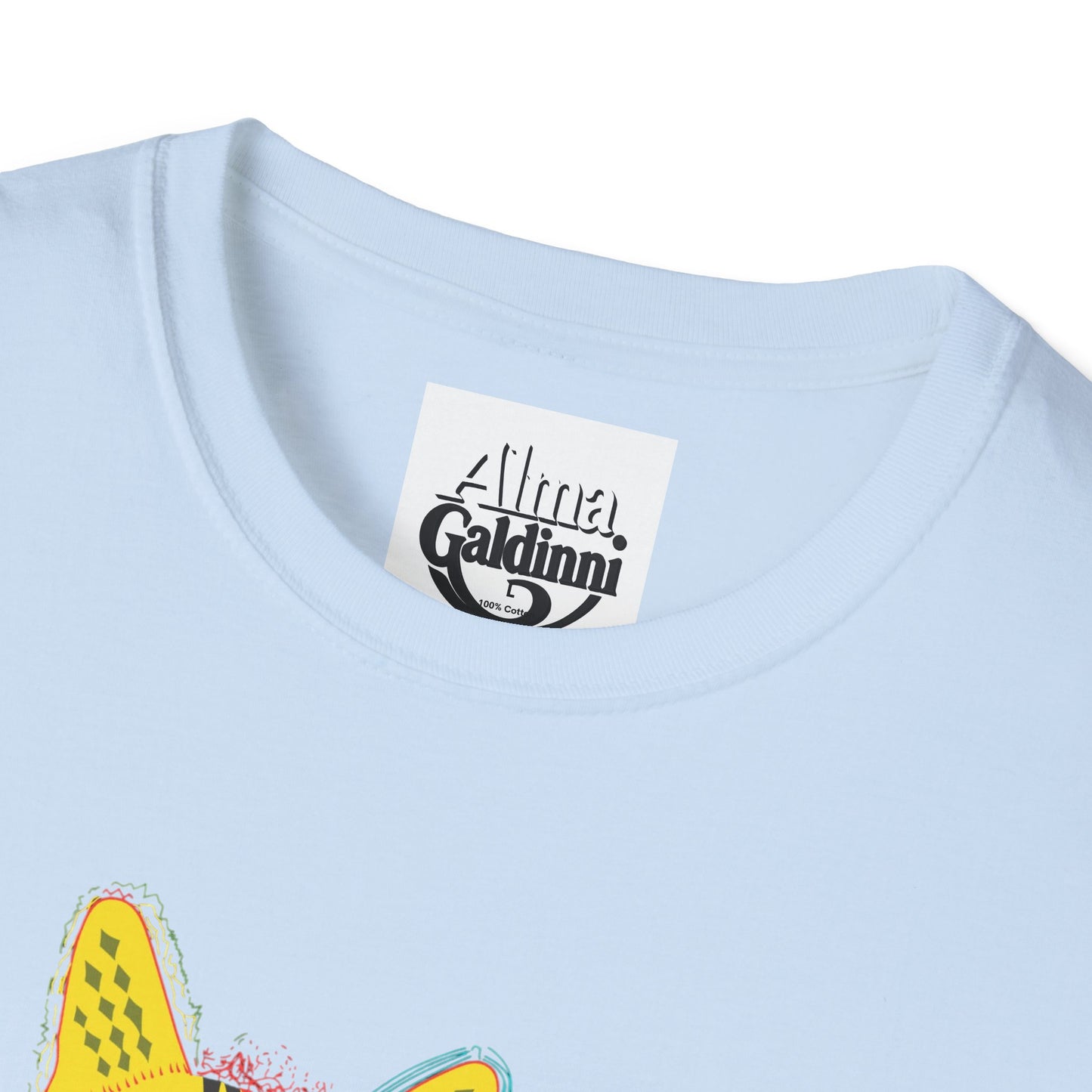 Yellow Cat Unisex Softstyle T-Shirt