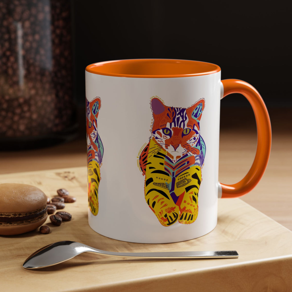 Tiger Cat Accent Coffee Mug (11, 15oz)