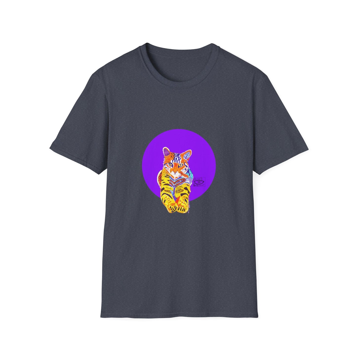 Vibrant Tiger Graphic T-Shirt, Colorful Art Tee for Animal Lovers, Unique Gift for Birthdays and Special Occasions, Unisex Softstyle Tee