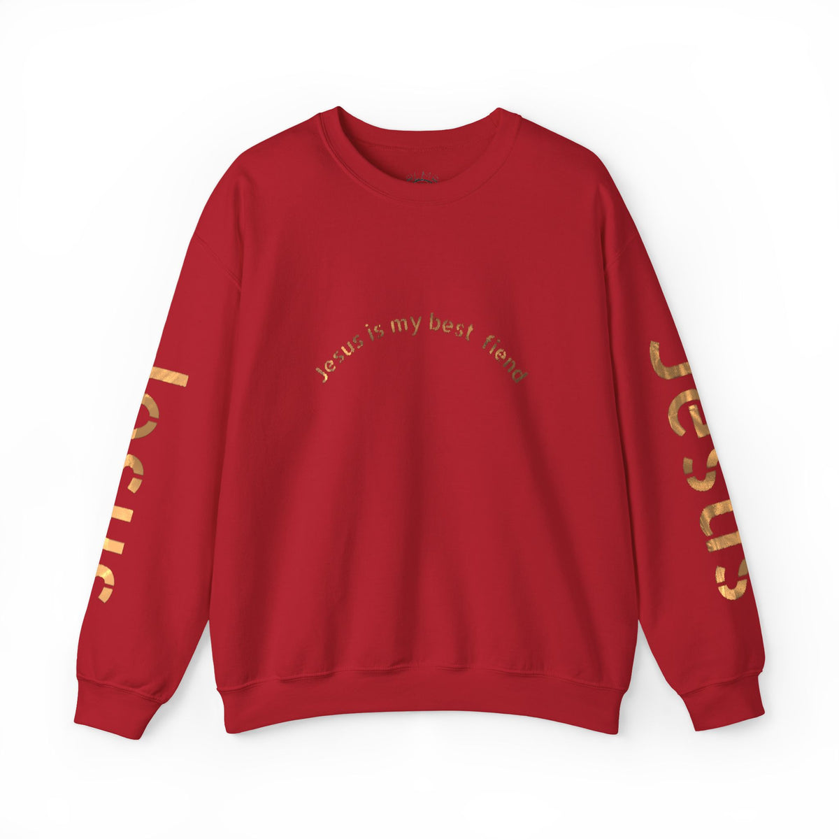 Jesus Gold Script Crewneck Sweatshirt